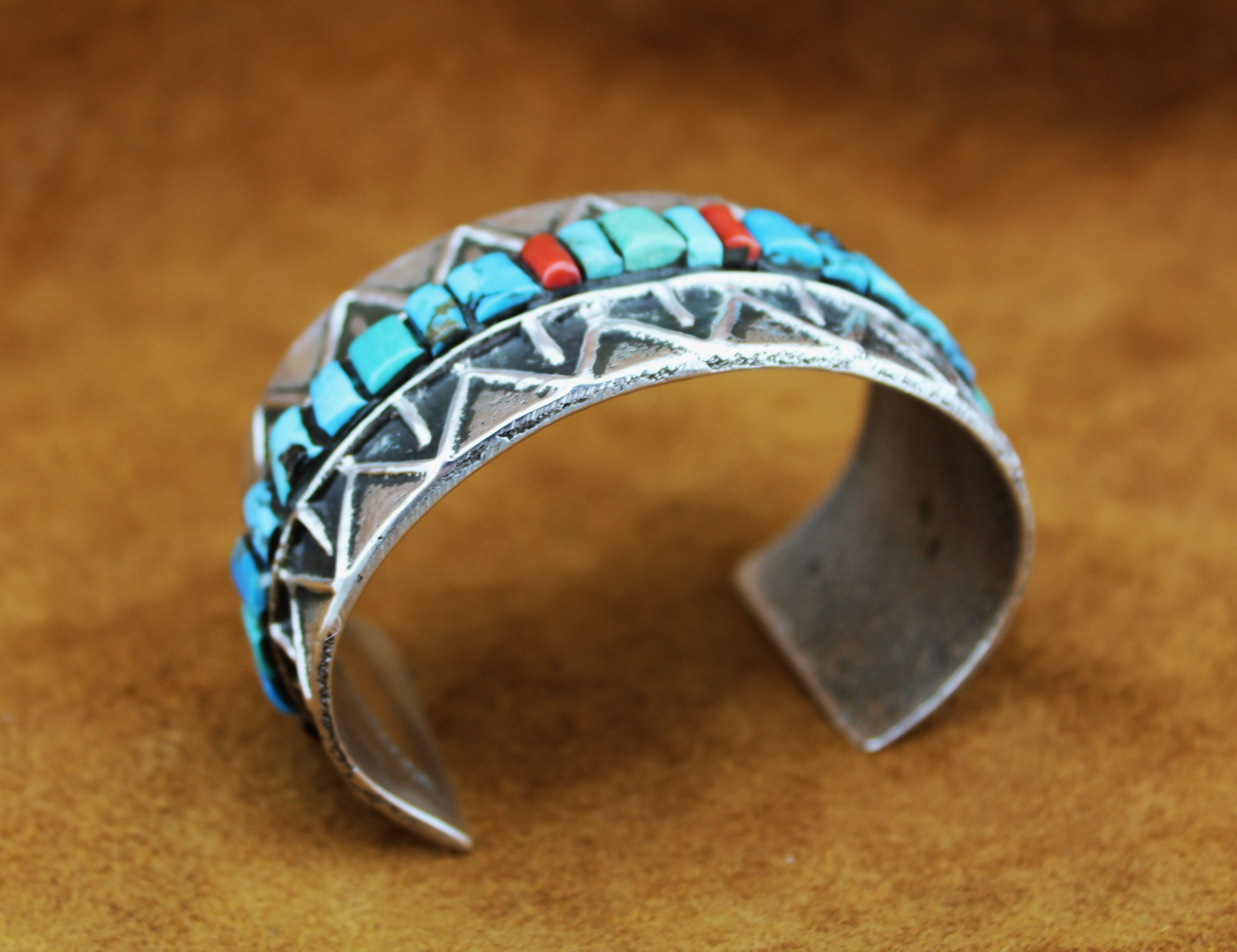 Merlin James Tufa Cast Inlay Bracelet