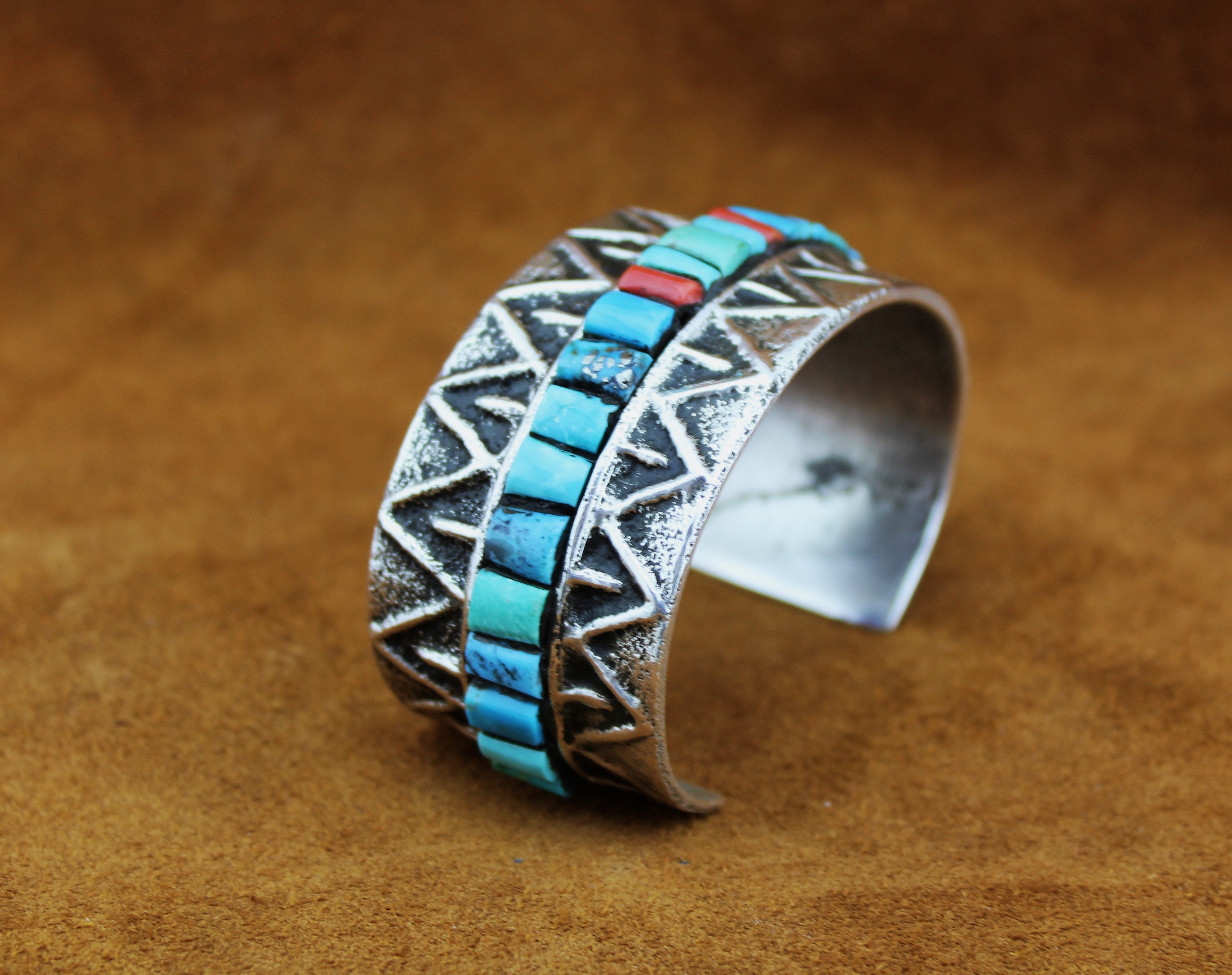 Merlin James Tufa Cast Inlay Bracelet