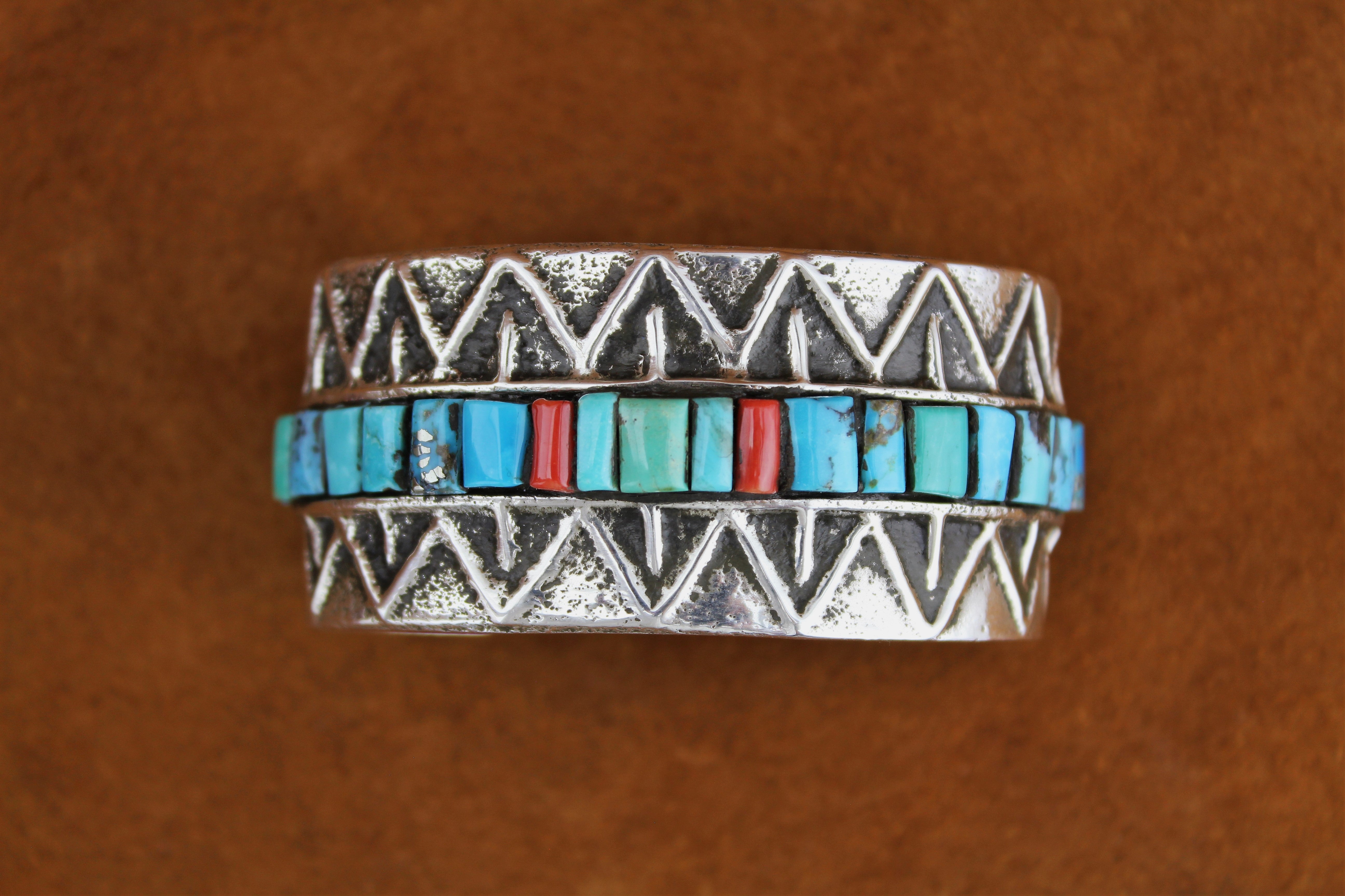 Merlin James Tufa Cast Inlay Bracelet