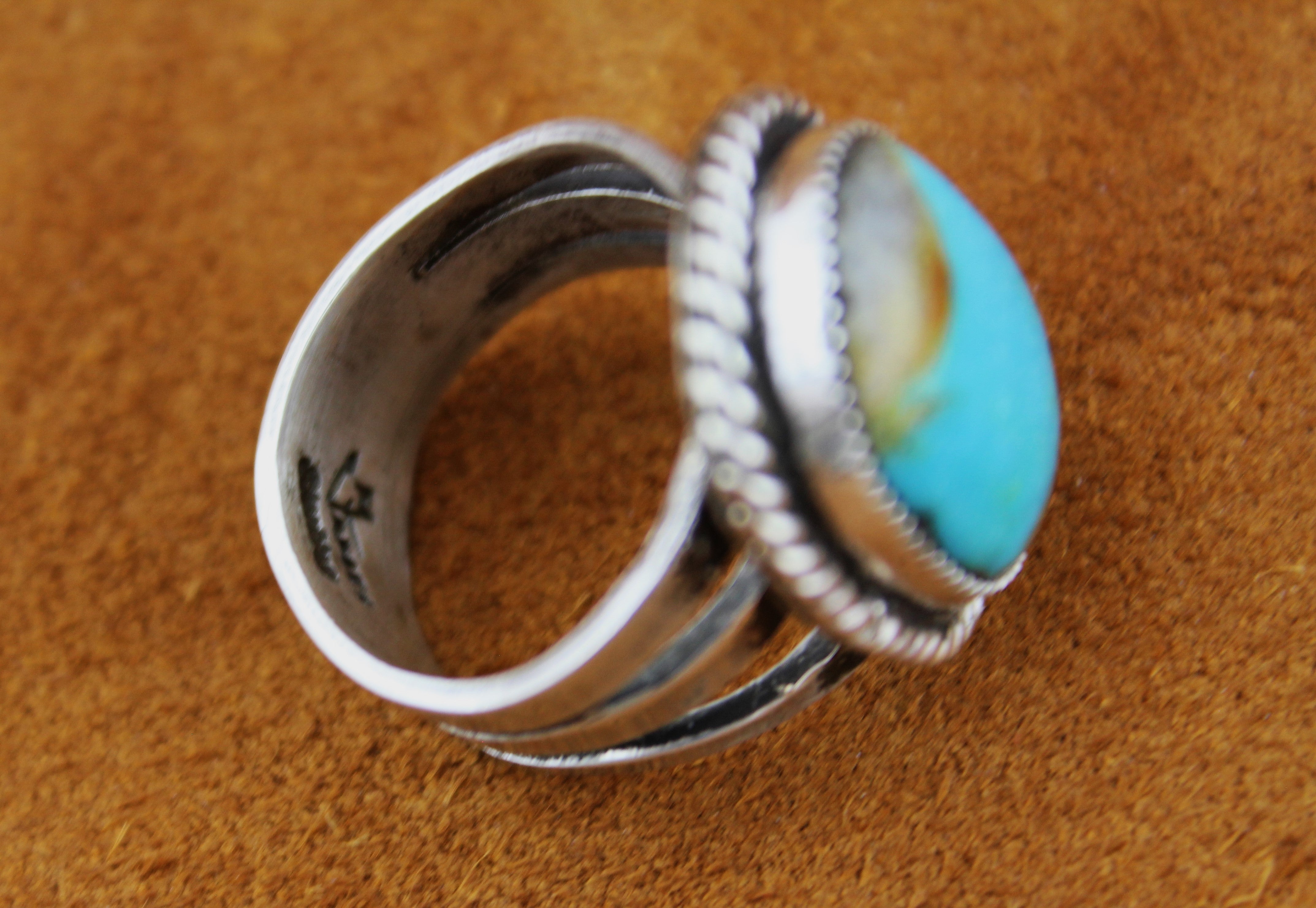 Merlin James Sterling Peruvian Opal Ring