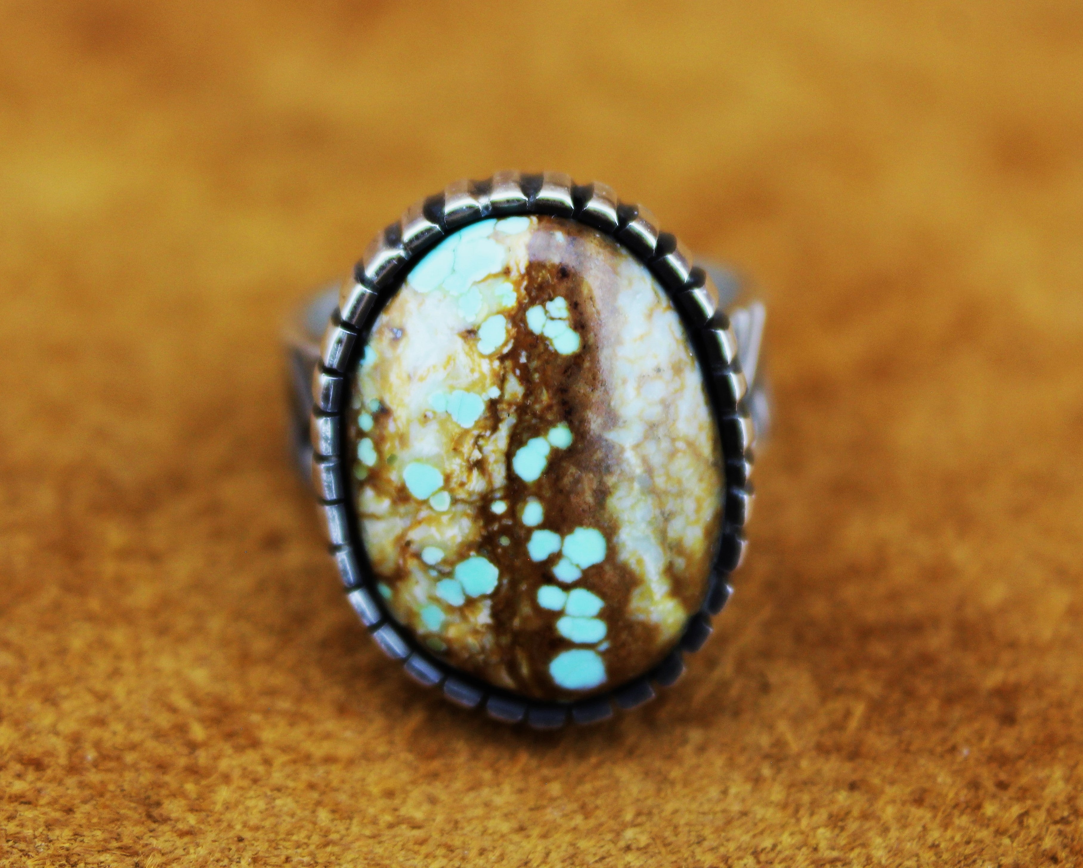 Merlin James Sterling Silver Turquoise Ring