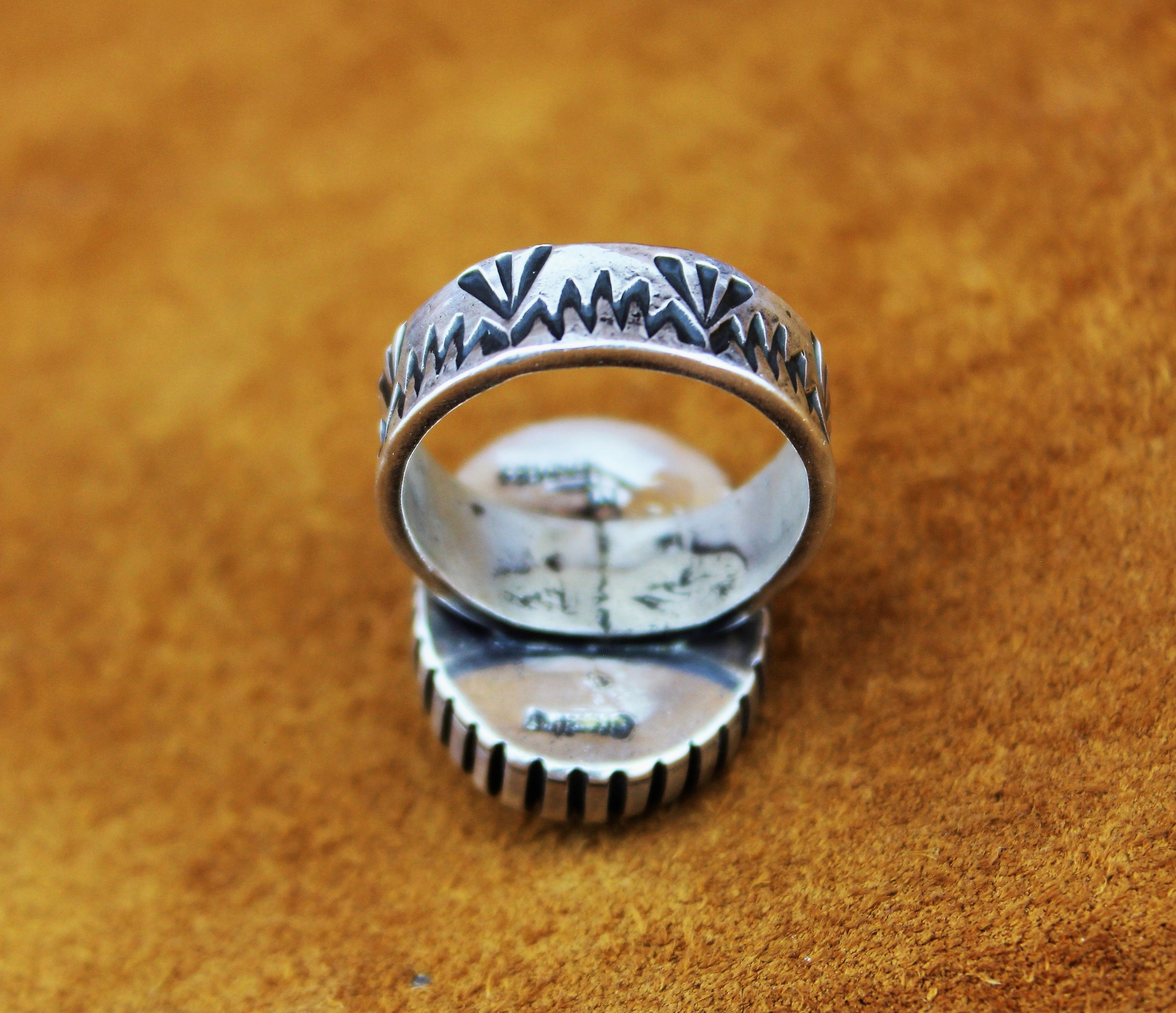 Merlin James Sterling Silver Turquoise Ring
