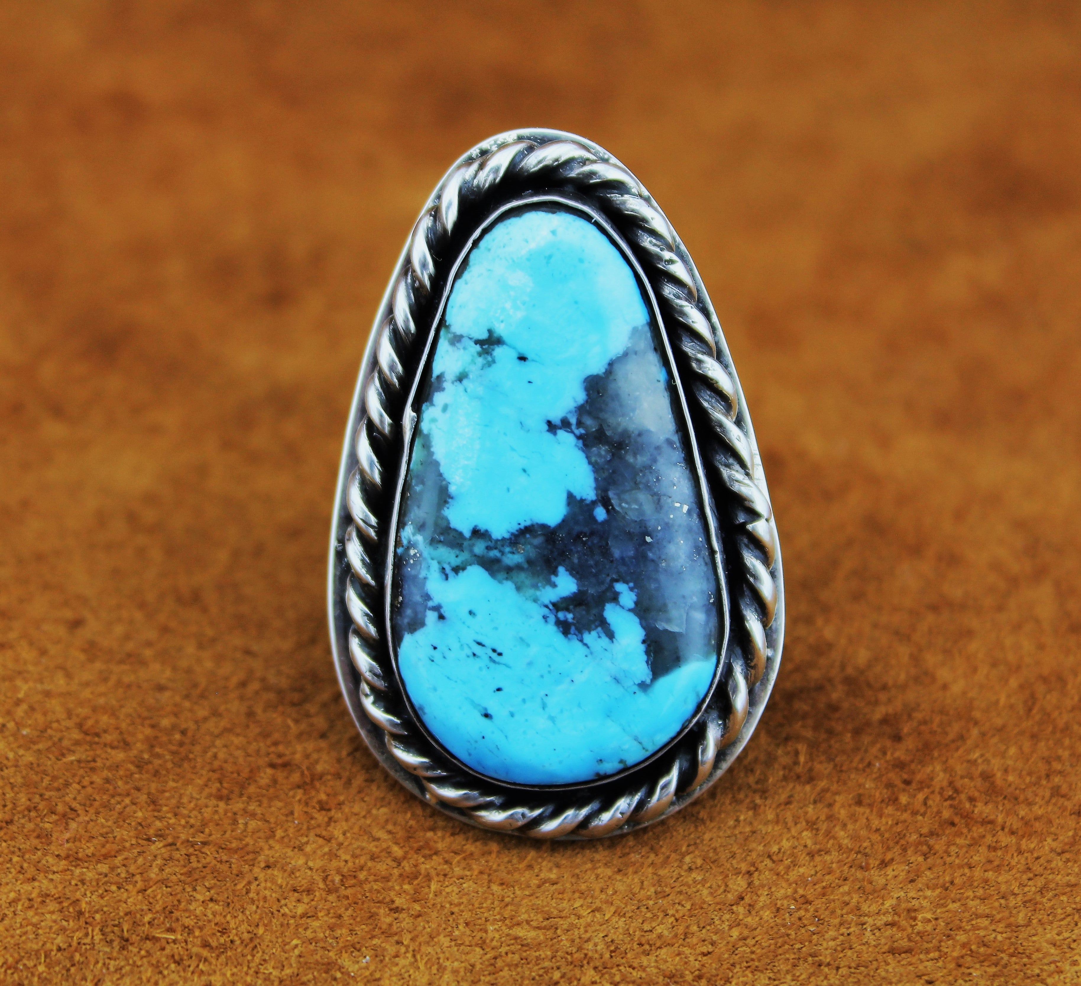 Merlin James Large Turquoise Ring