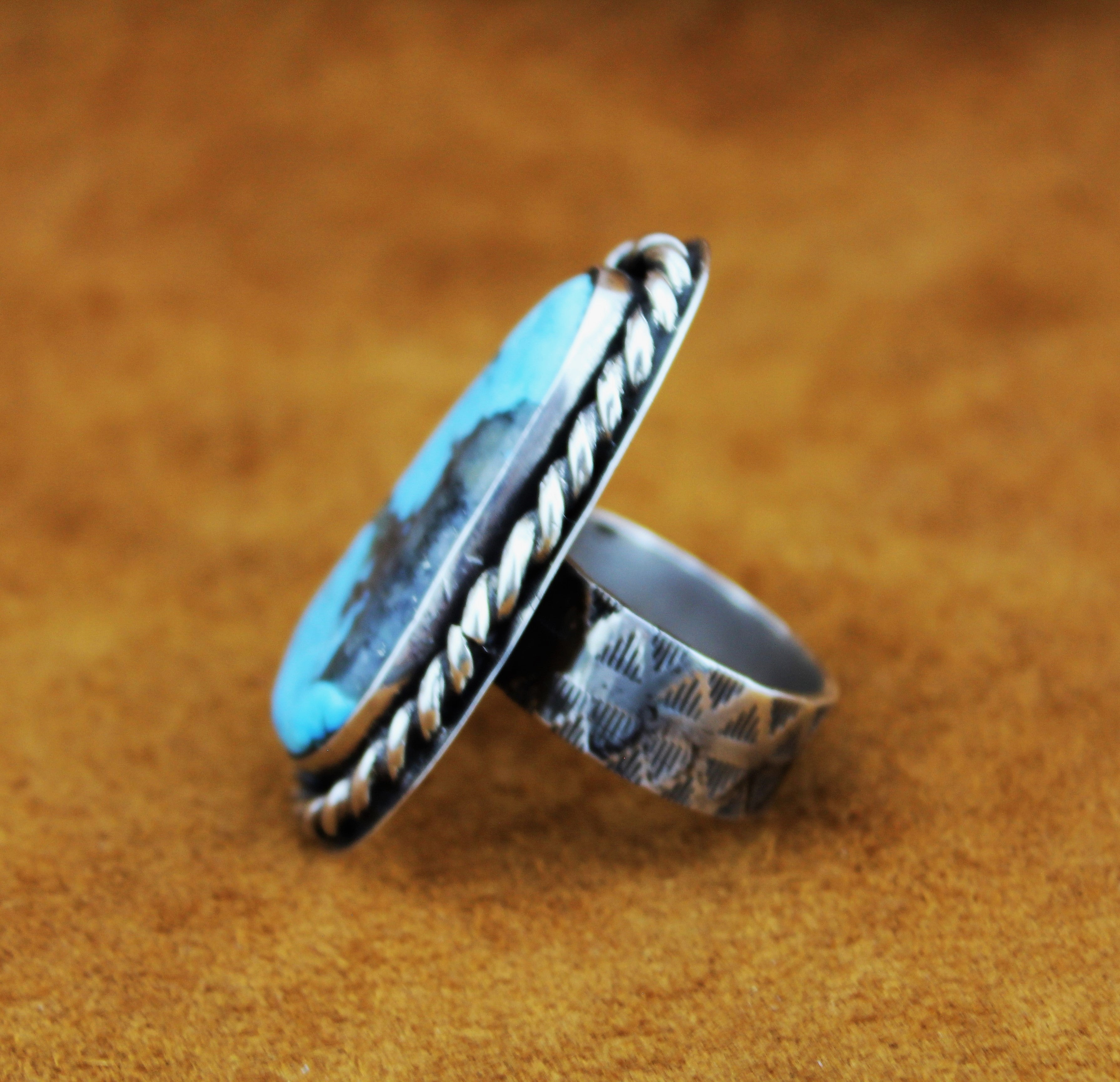 Merlin James Large Turquoise Ring