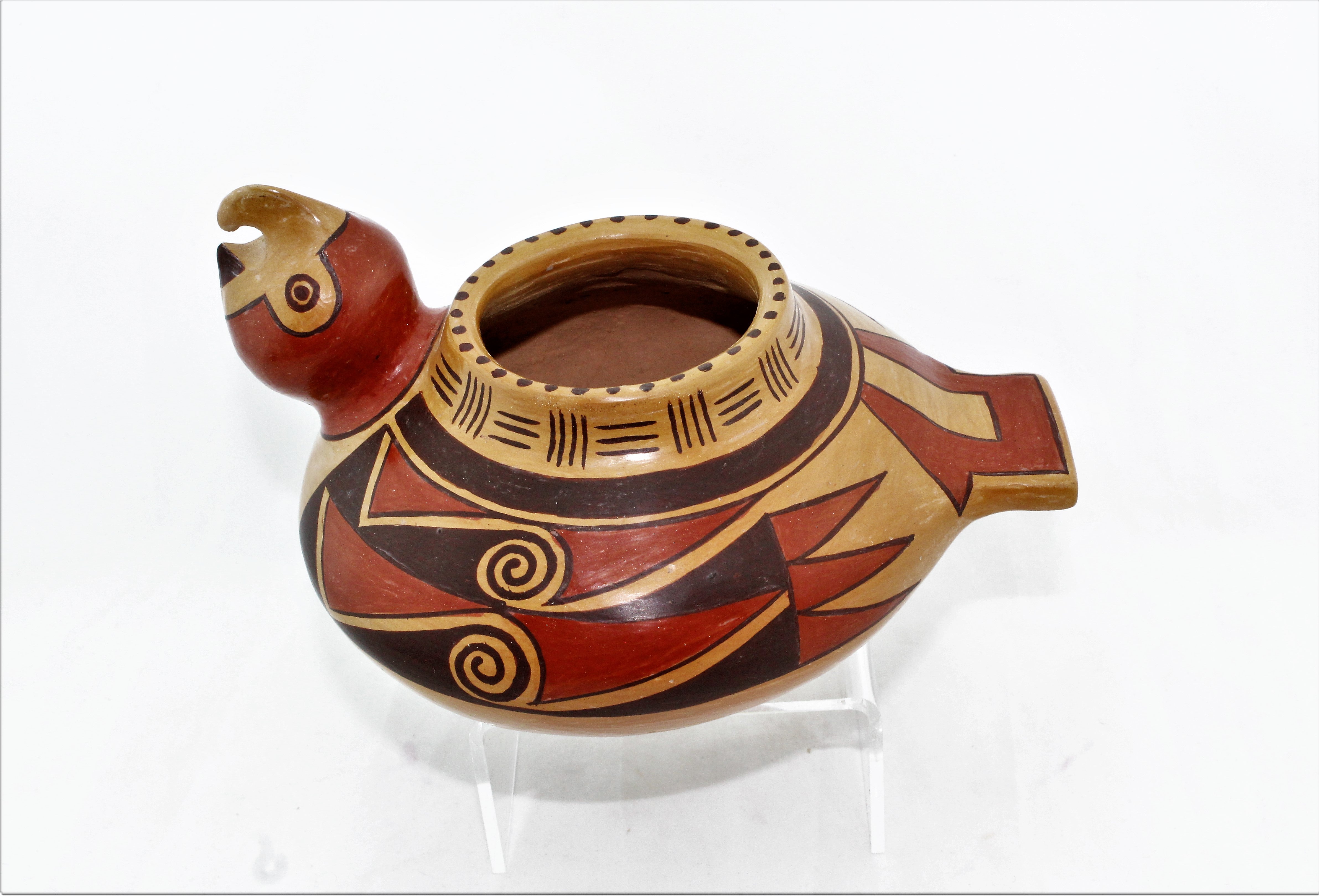 Rachel Sahmie Hopi Pottery Parrot