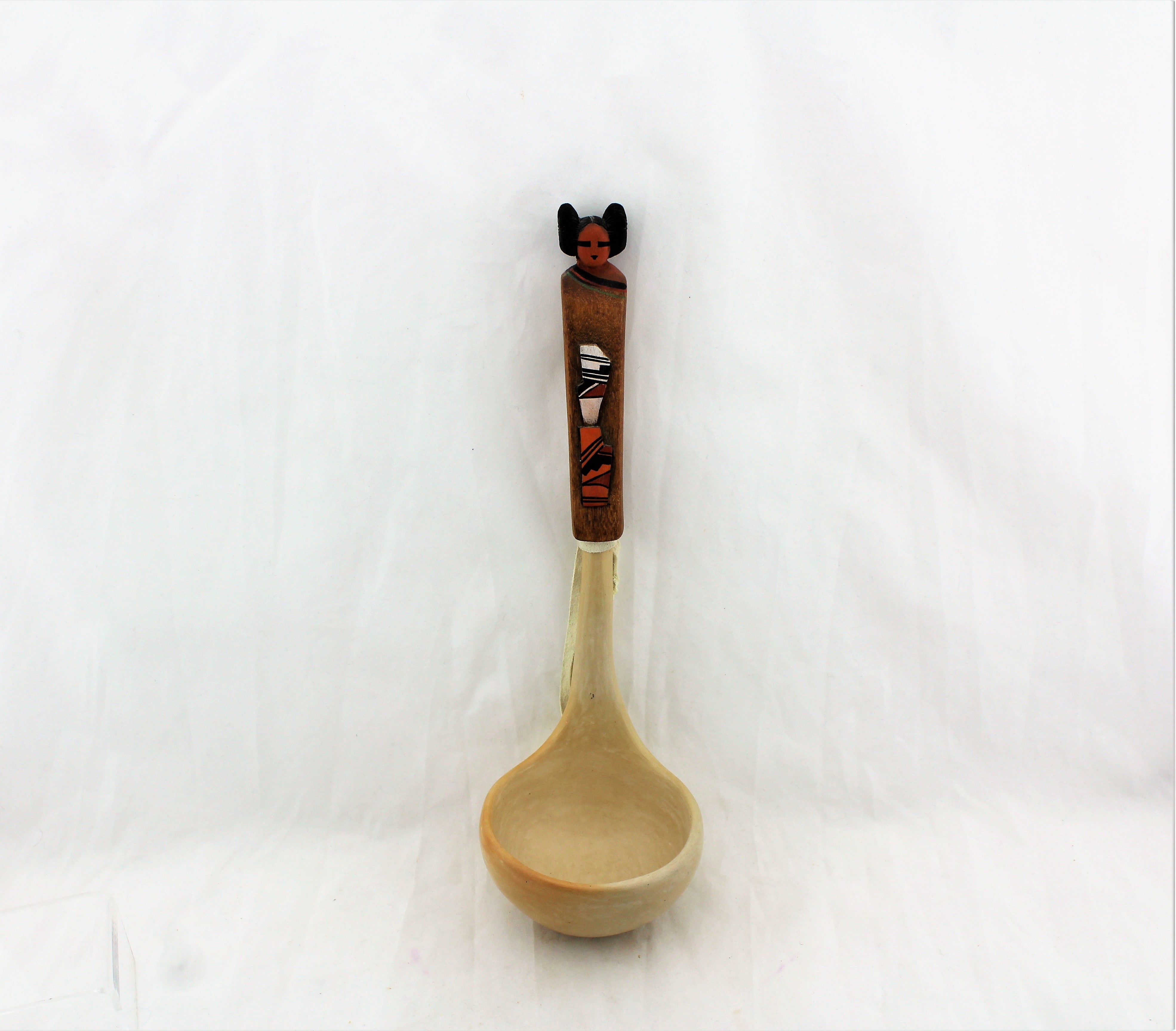 Hopi Pottery Ladle with Kachina Mana Handle