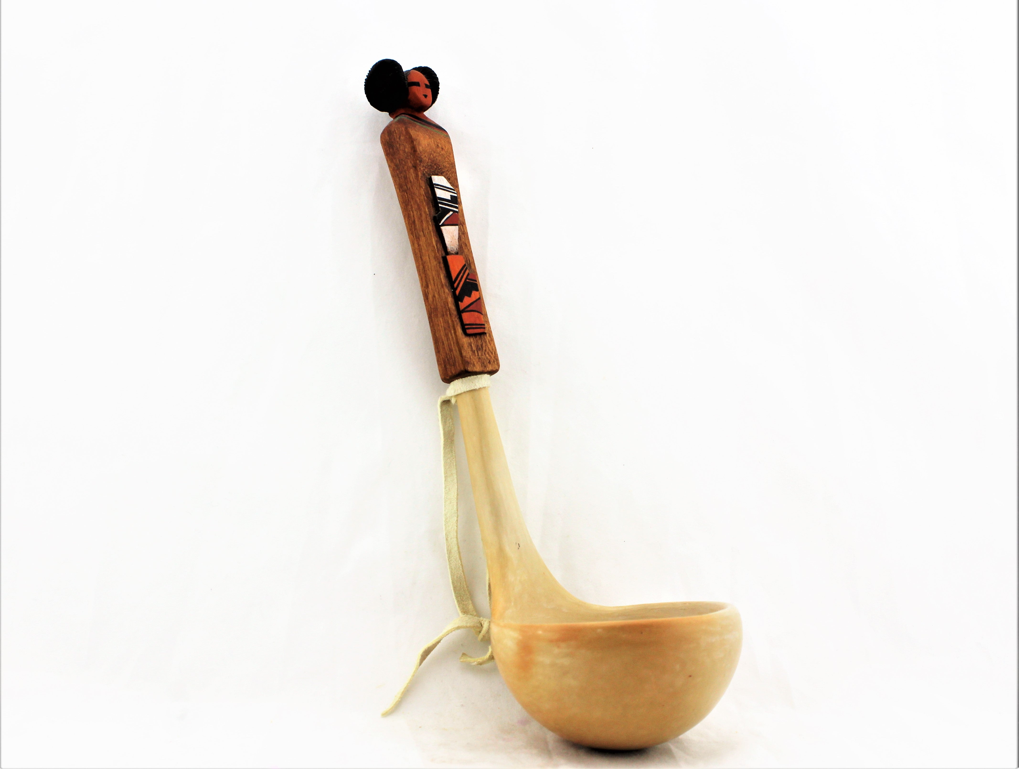 Hopi Pottery Ladle with Kachina Mana Handle