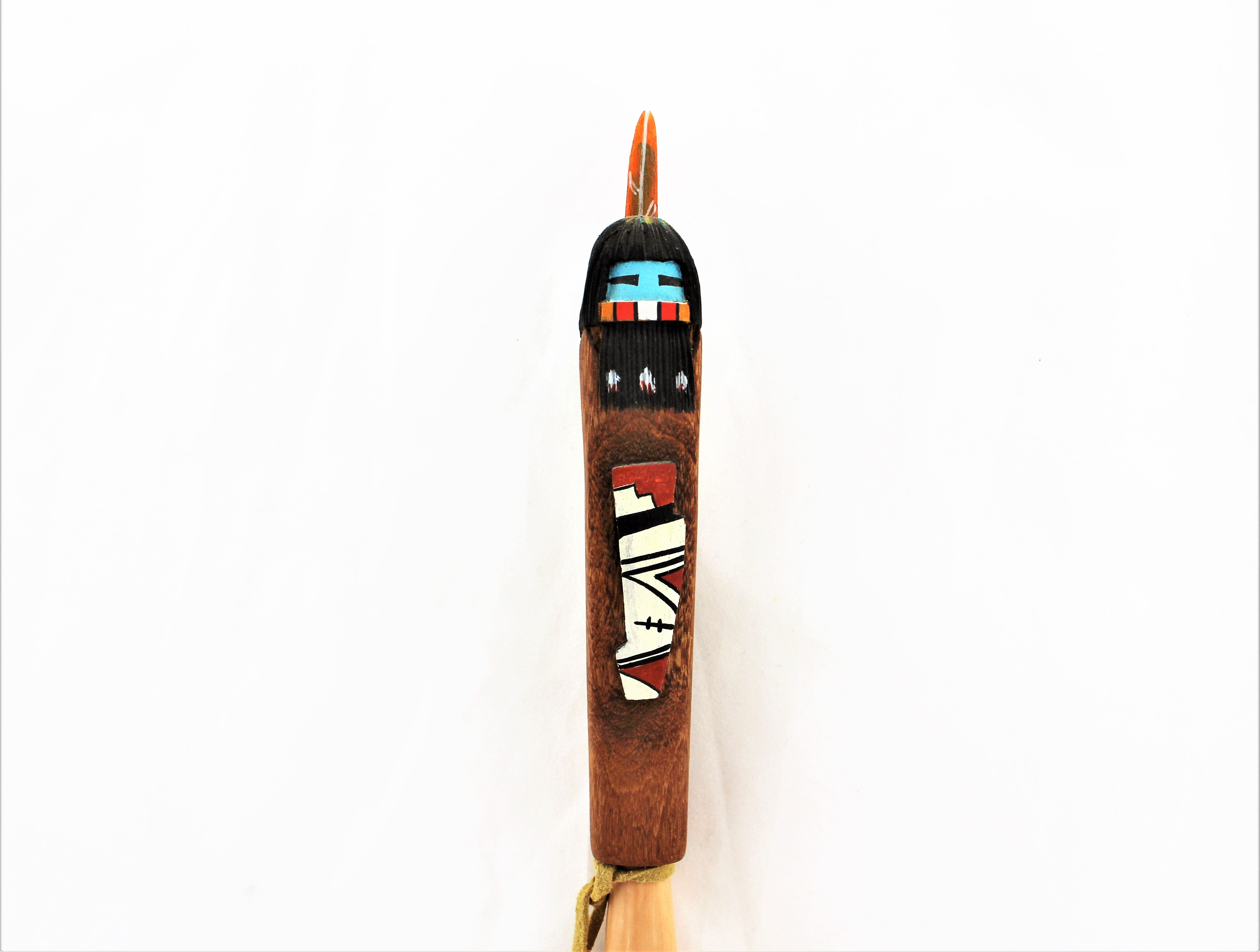 Hopi Pottery Ladle with Longhair Kachina Handle