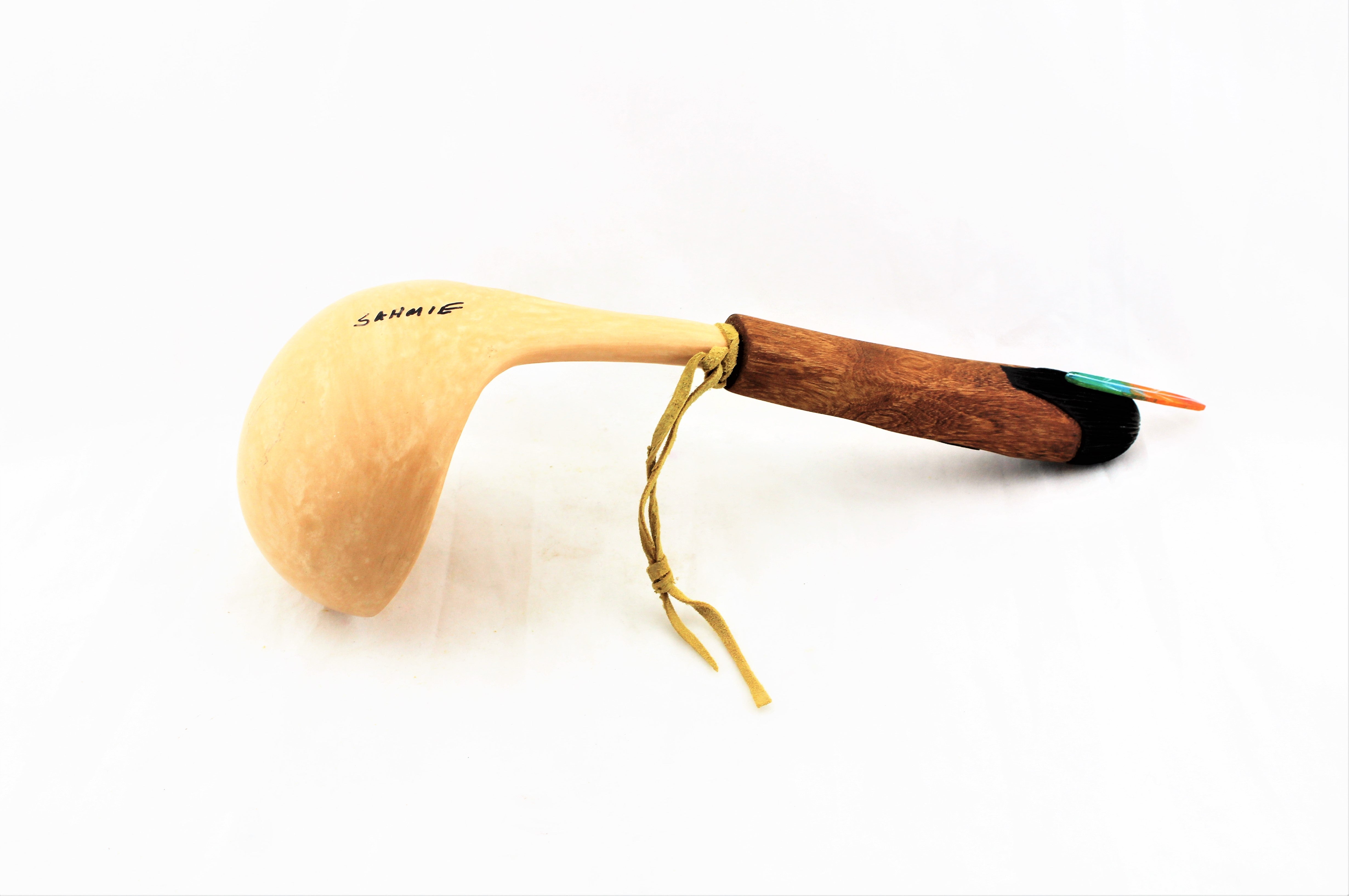 Hopi Pottery Ladle with Longhair Kachina Handle