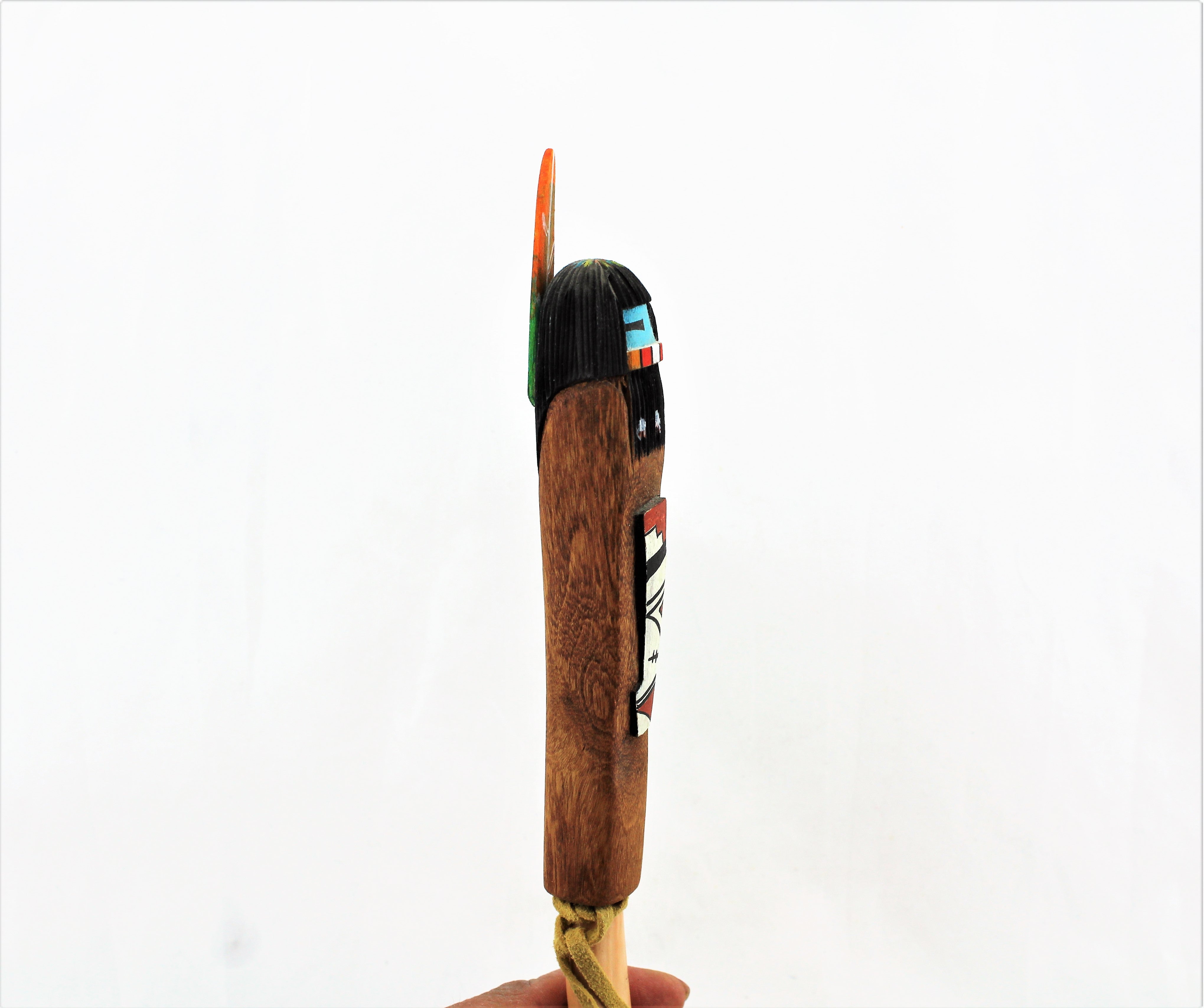 Hopi Pottery Ladle with Longhair Kachina Handle