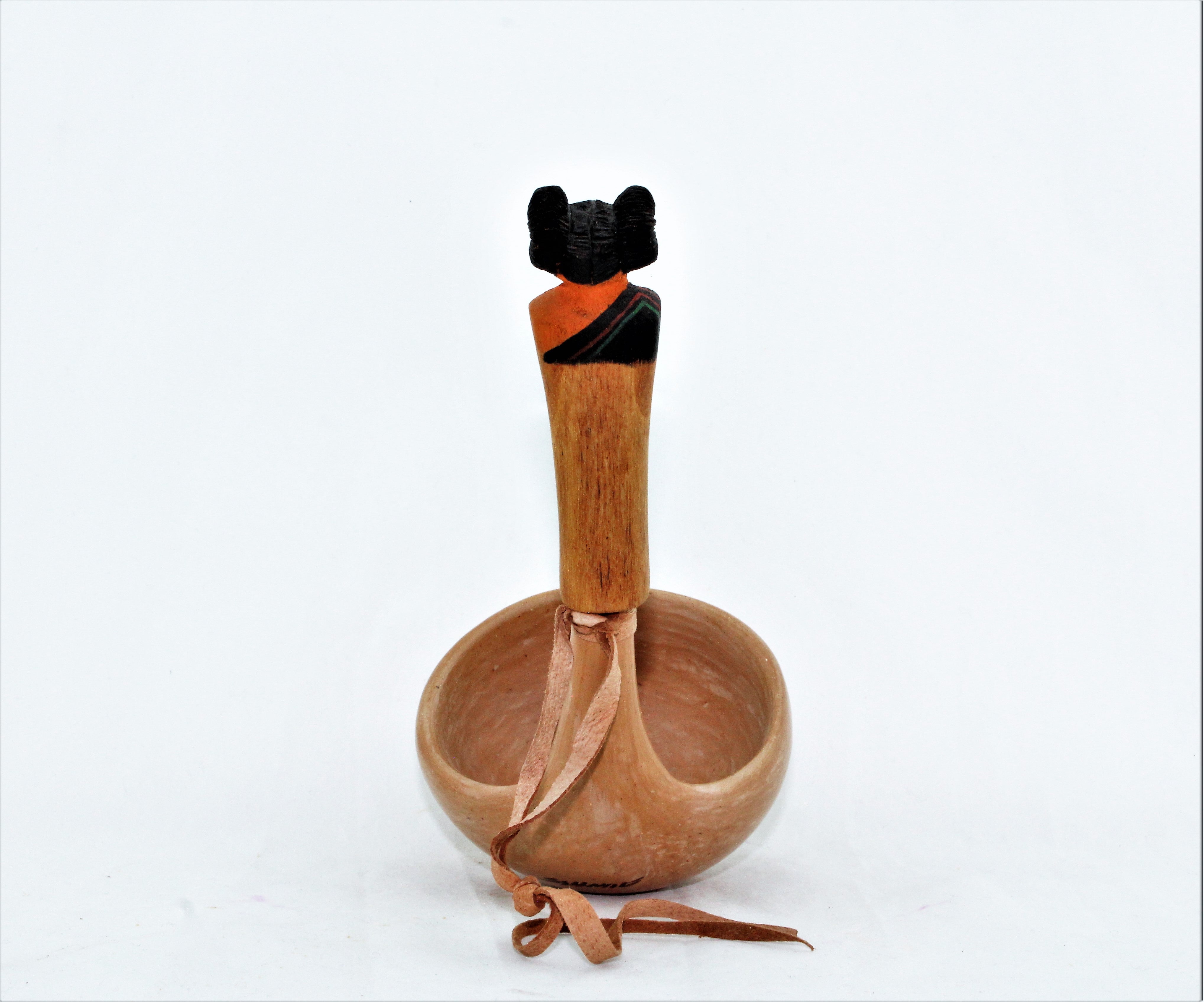 Hopi Pottery Ladle with Kachina Mana Handle