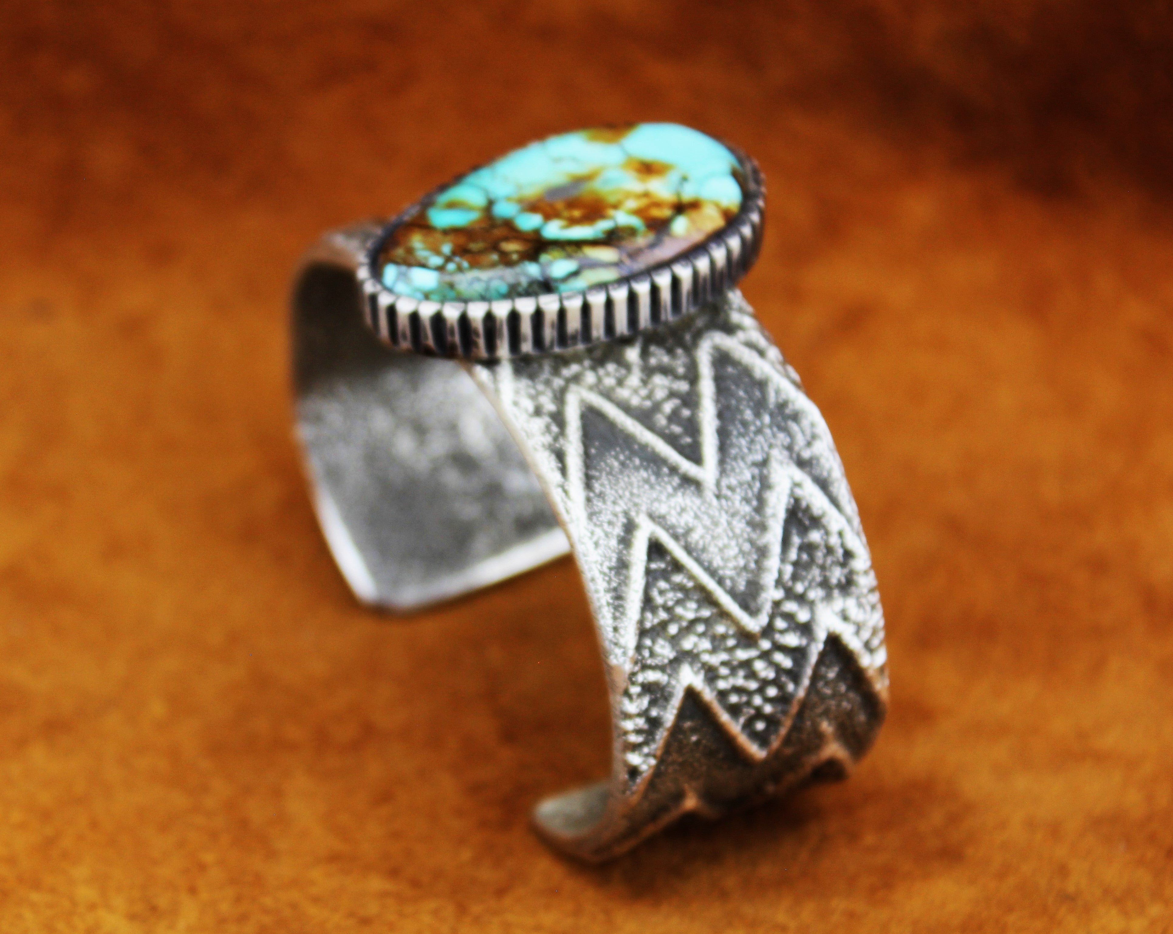 Merlin James Sterling Silver Tufa Cast Bracelet