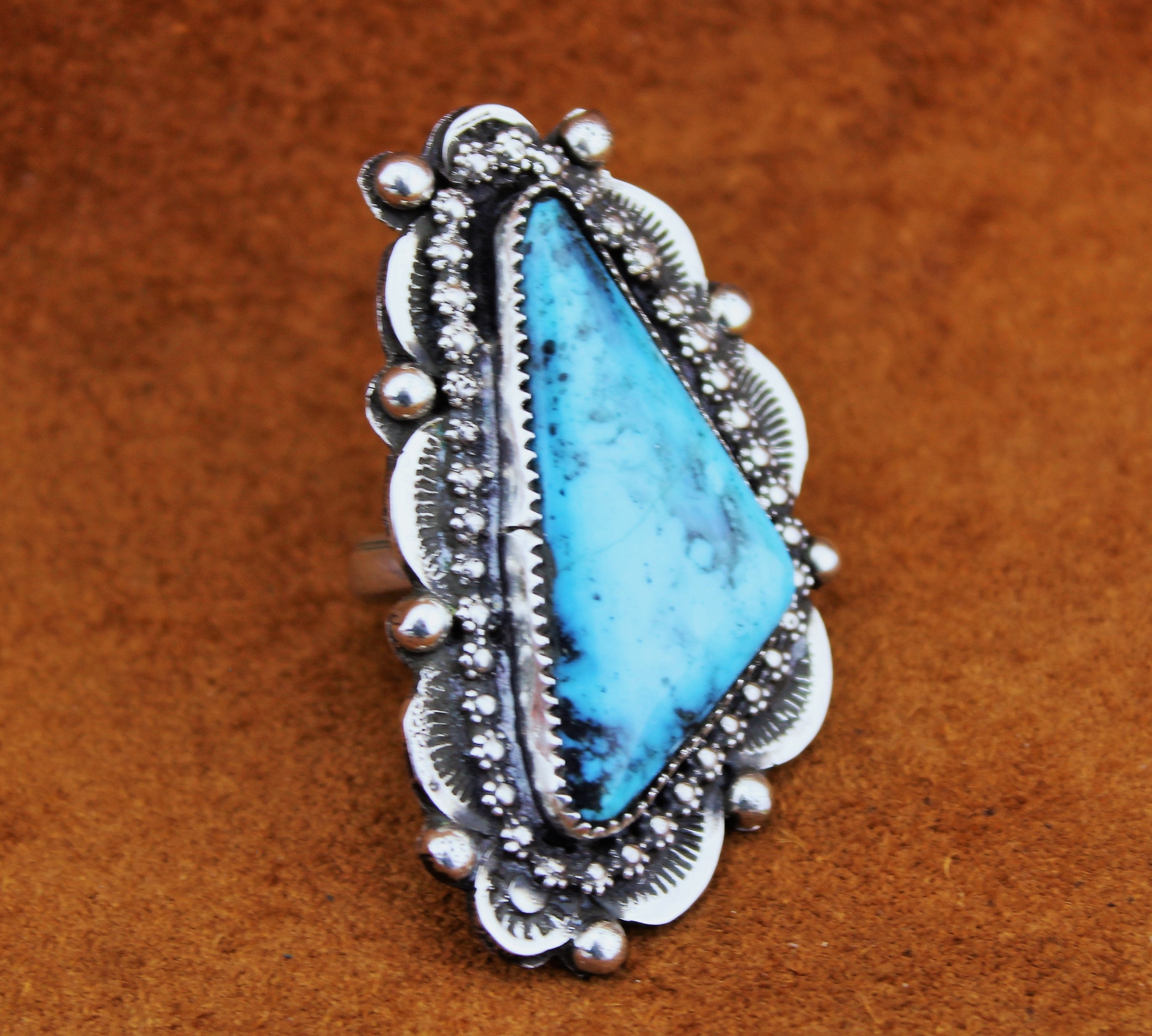 Merlin James Turquoise Ring