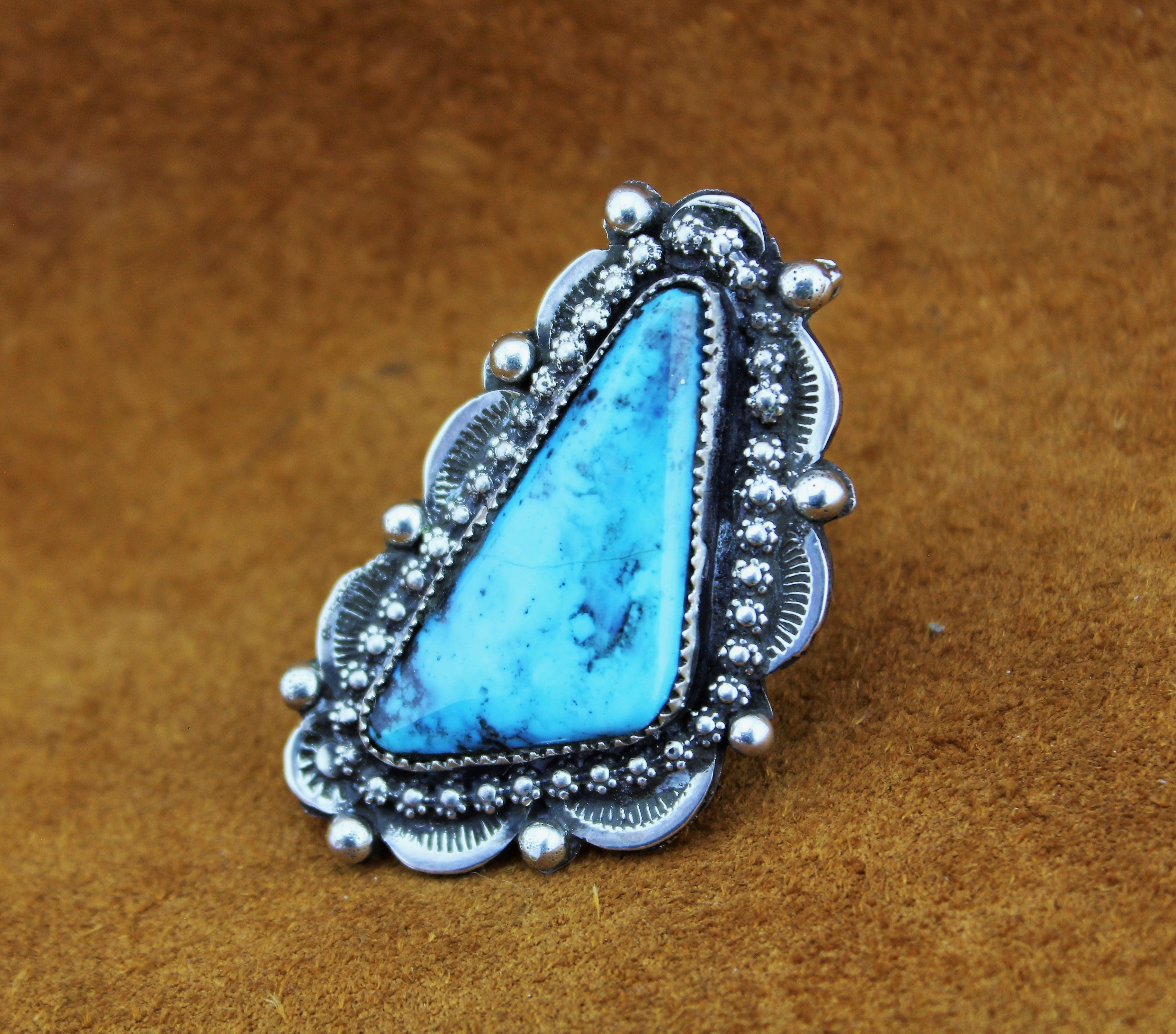 Merlin James Turquoise Ring
