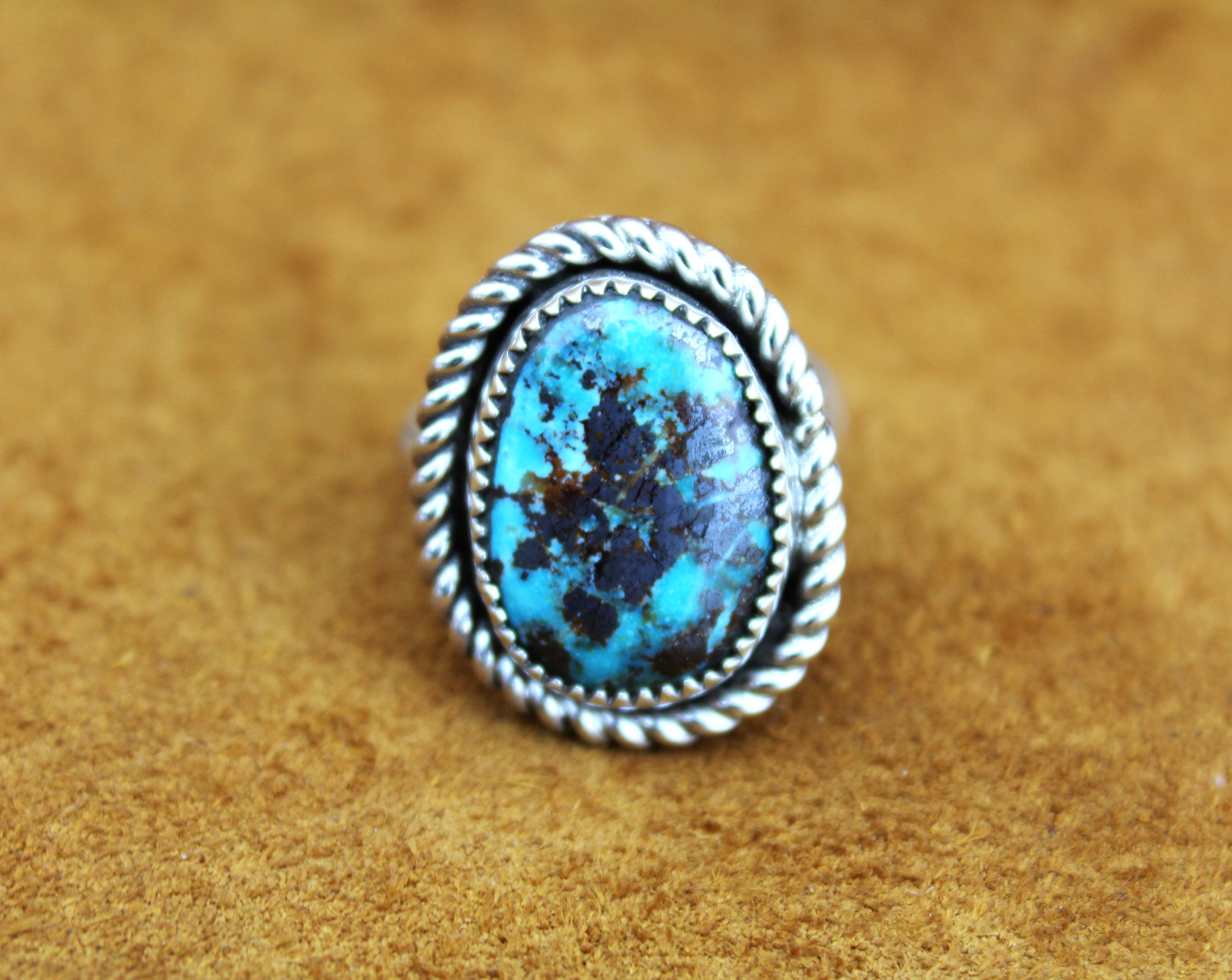 Merlin James Sterling Turquoise Ring