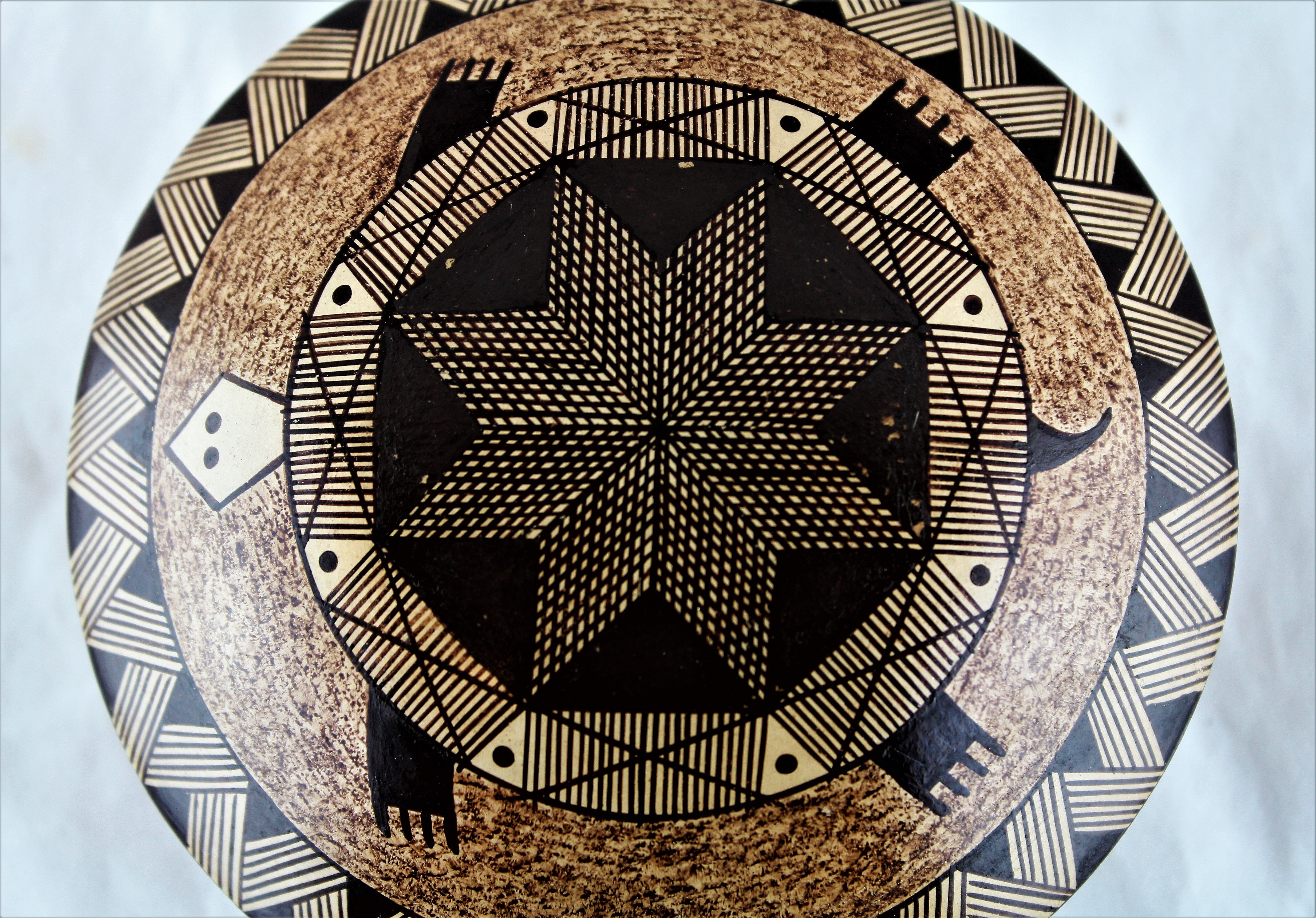 Nona Naha Turtle Pattern Seed Pot