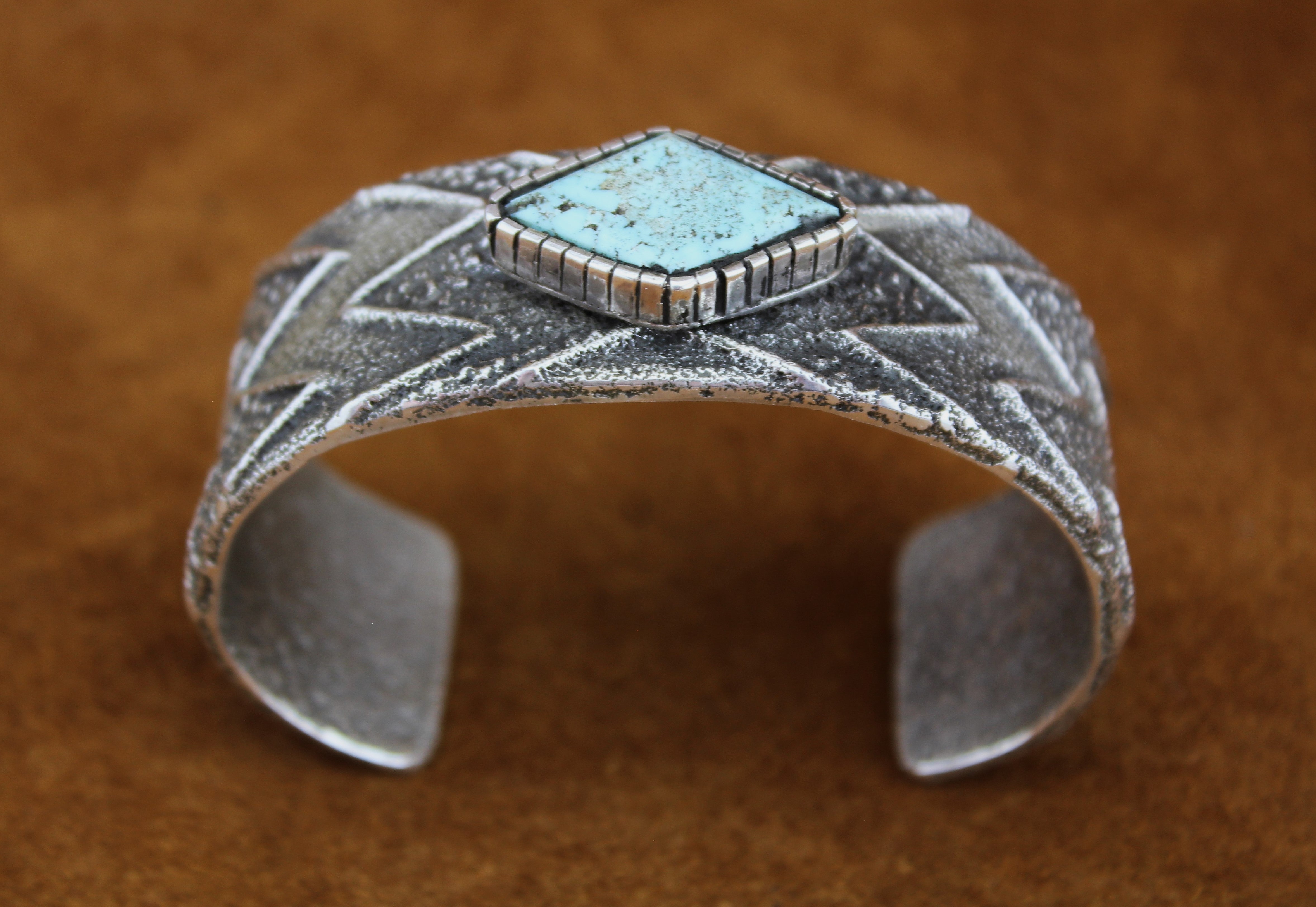 Merlin James Sterling Turquoise Bracelet