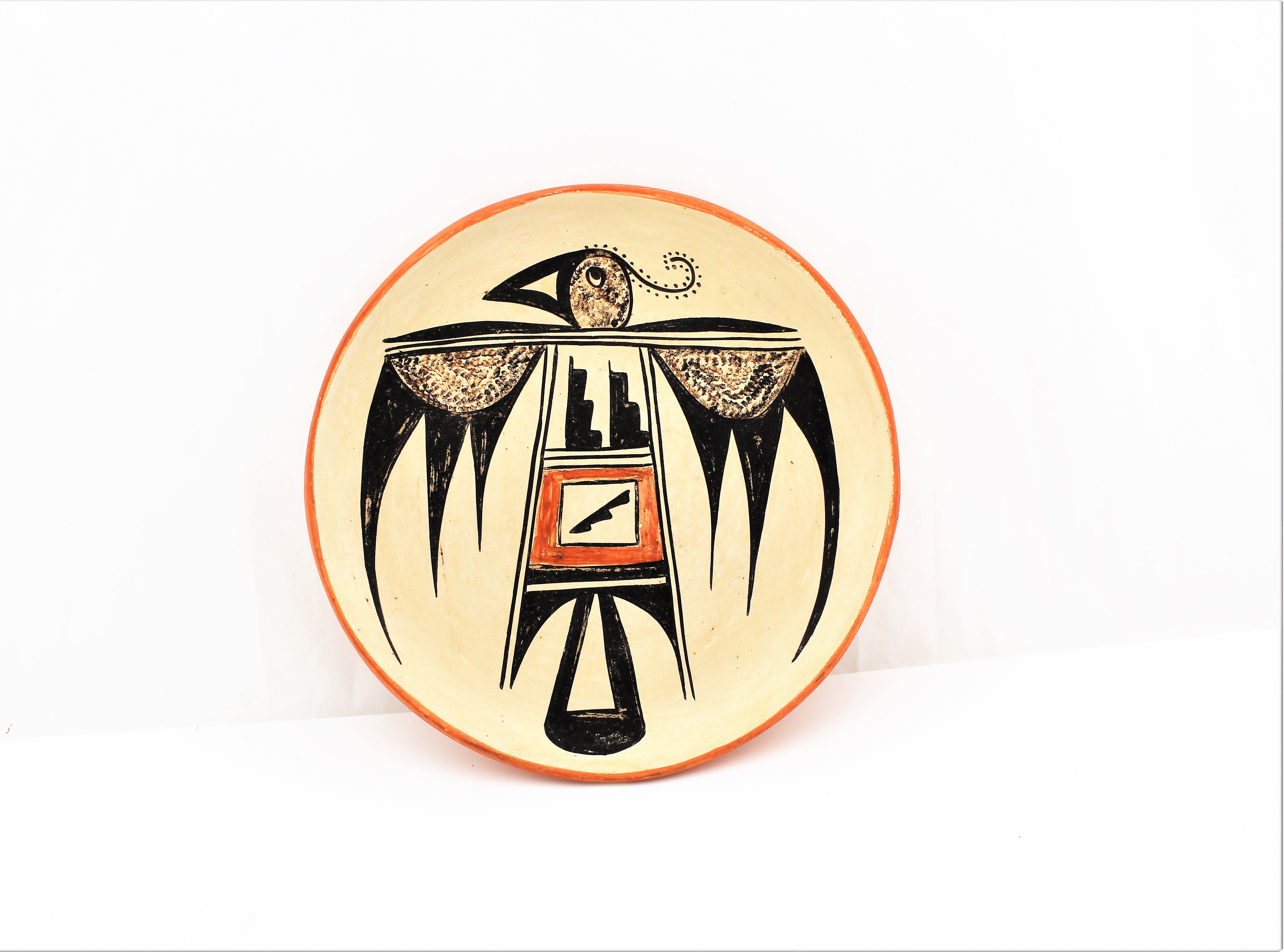 Hopi-Tewa Pottery Plate