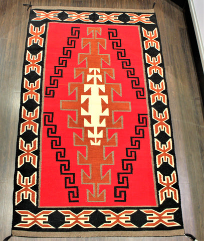 1950s Ganado Pattern Navajo Rug