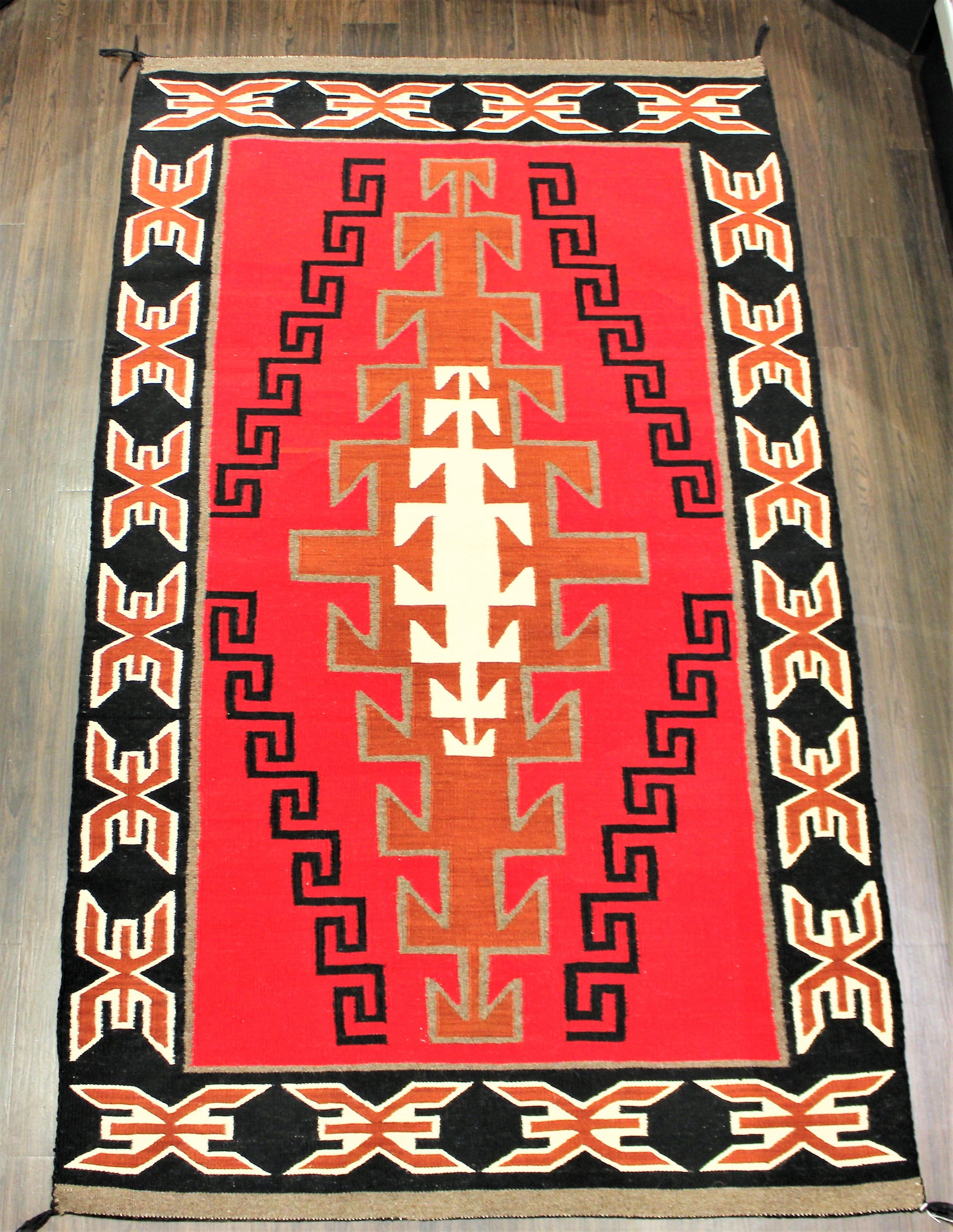 1950s Ganado Pattern Navajo Rug
