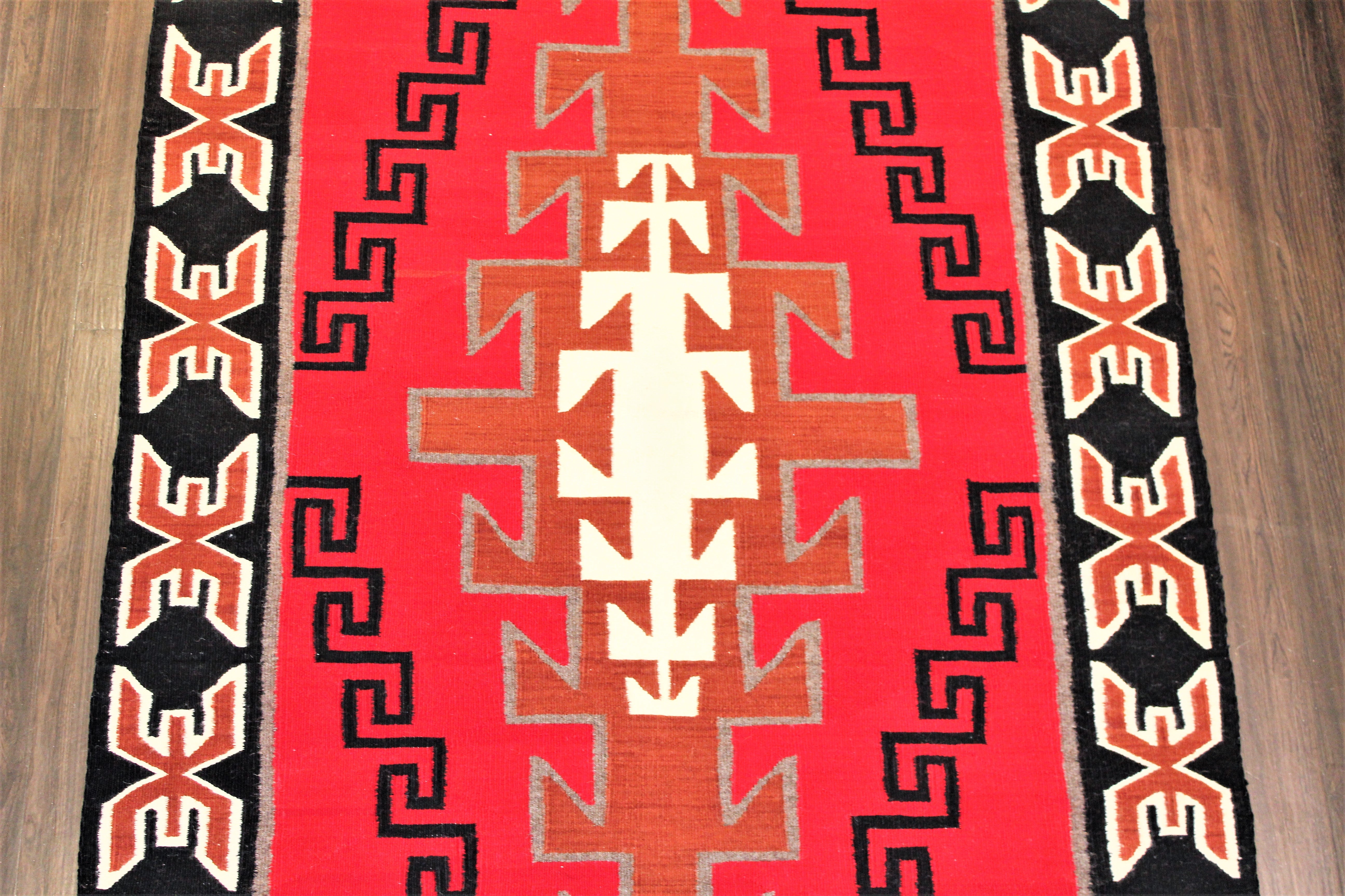 1950s Ganado Pattern Navajo Rug
