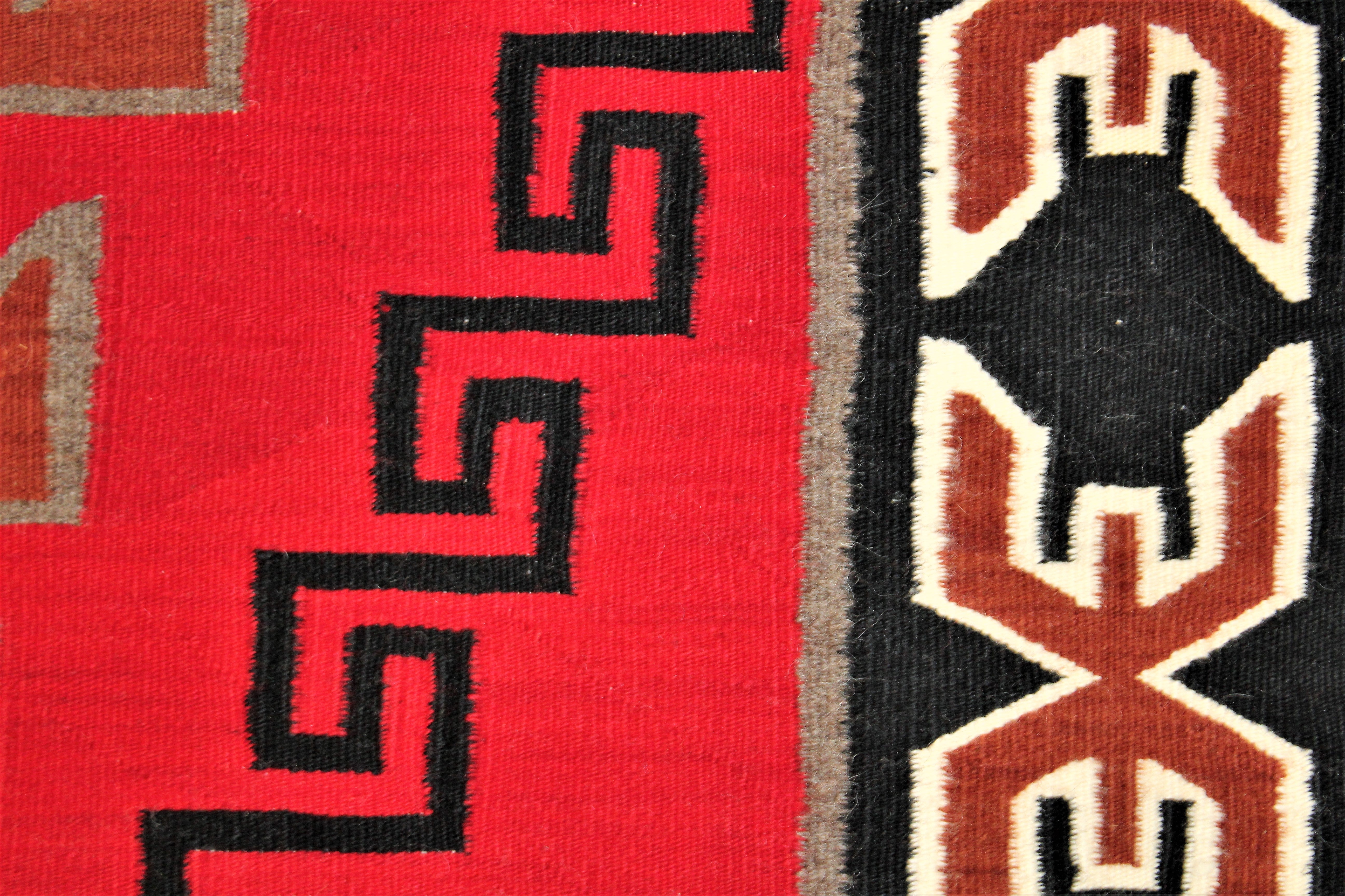 1950s Ganado Pattern Navajo Rug