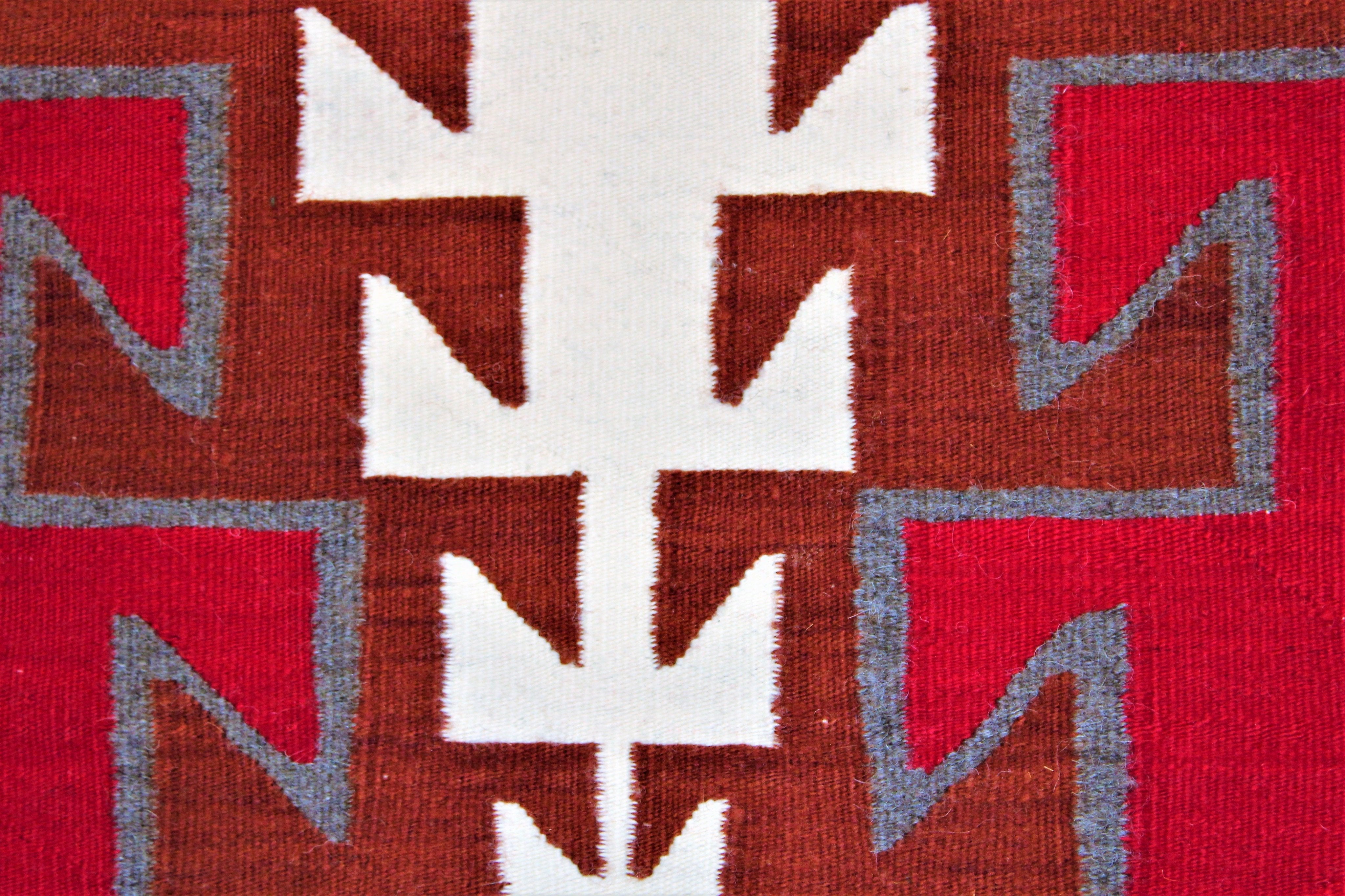 1950s Ganado Pattern Navajo Rug
