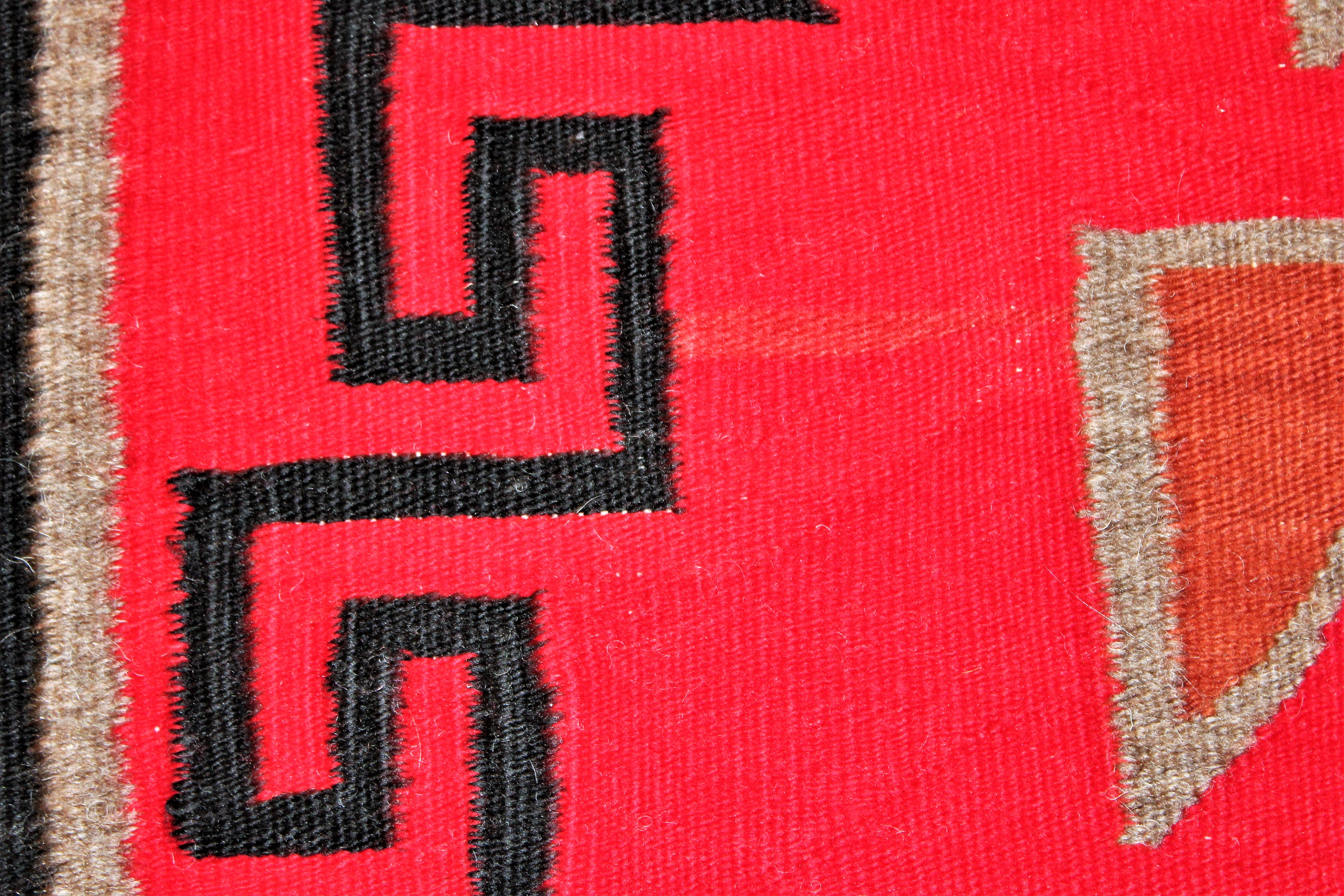1950s Ganado Pattern Navajo Rug