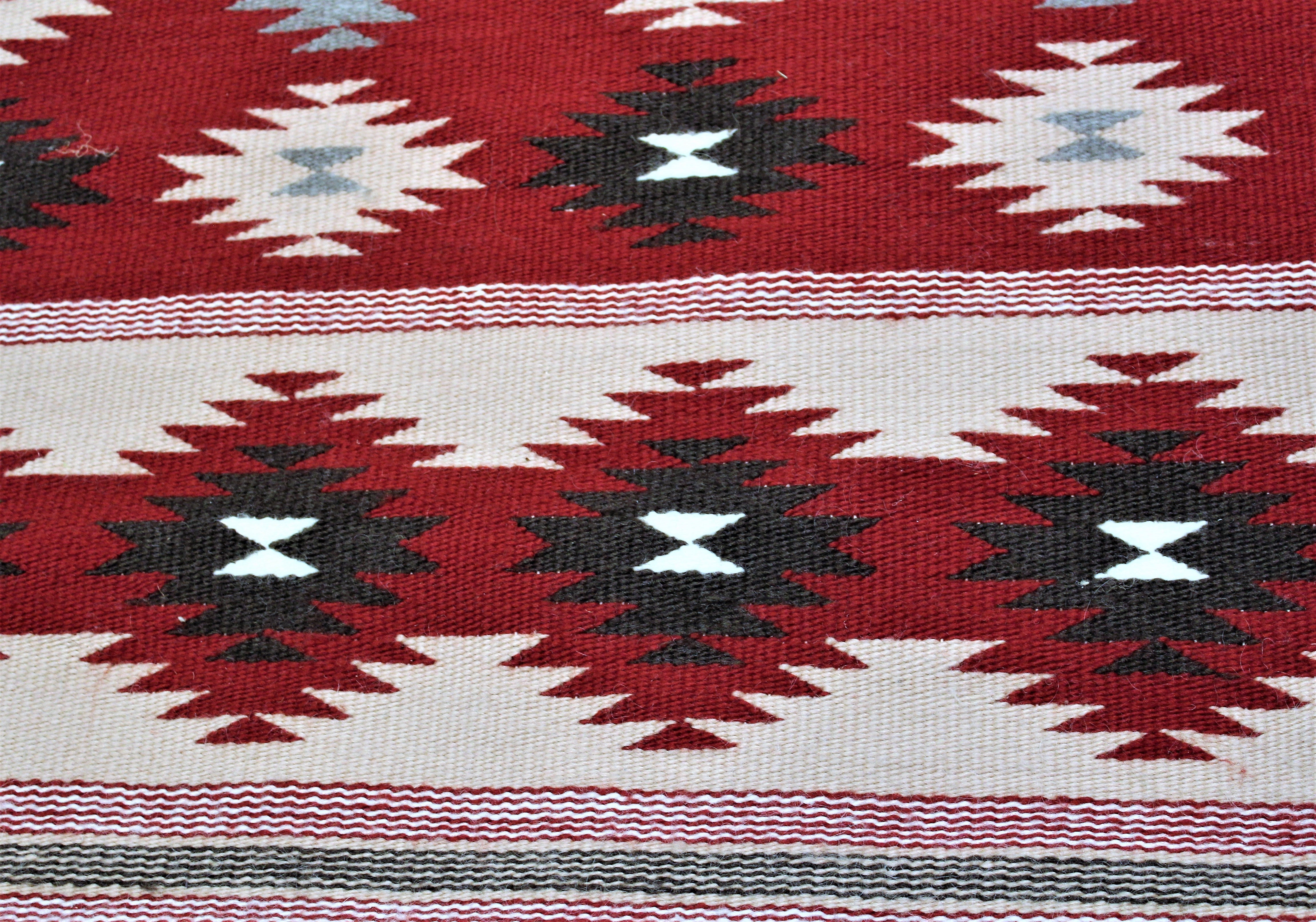 1950s Butterfly Pattern Navajo Rug