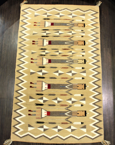 1960s Yei Navajo Rug