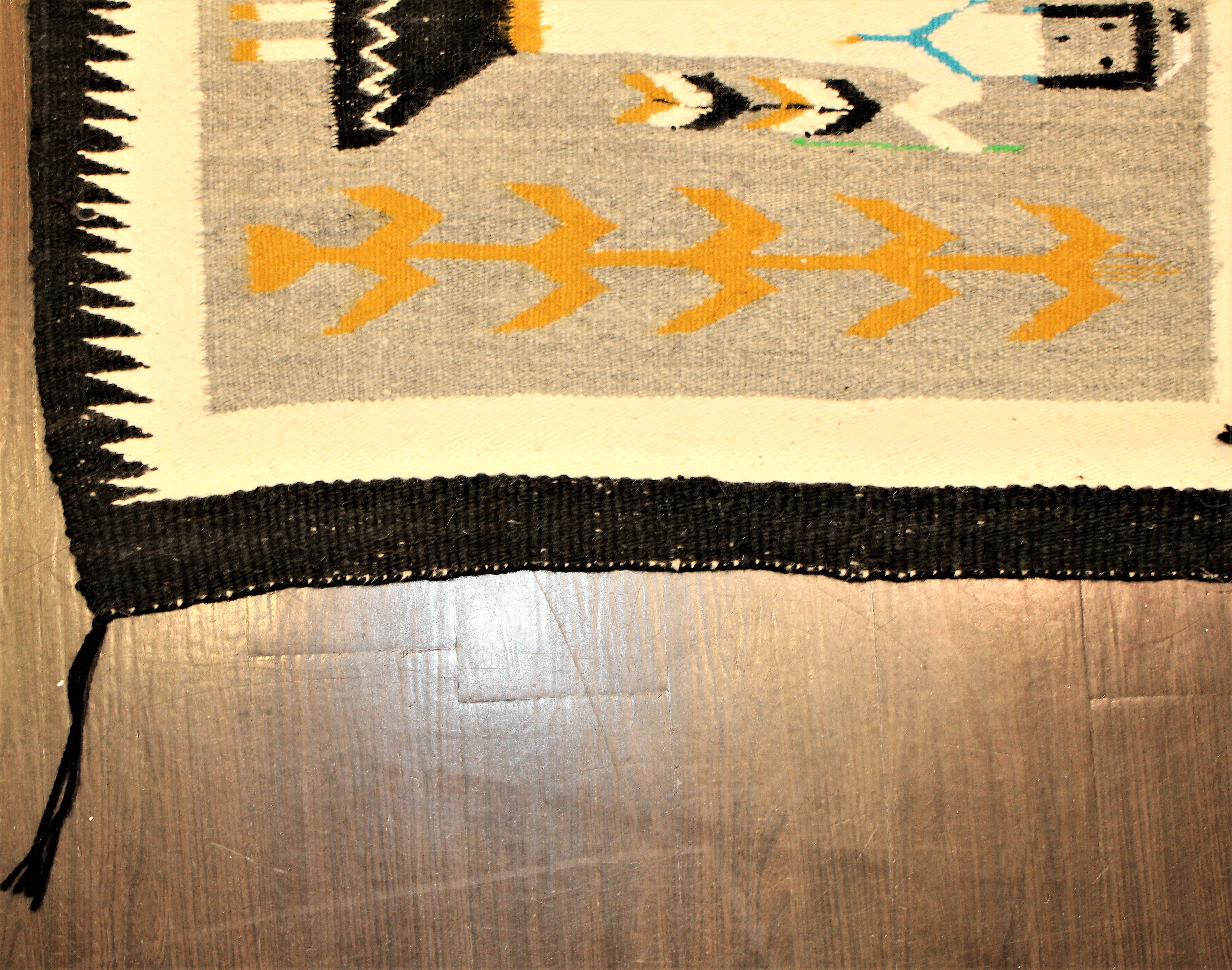 1960s Navajo Yei Pattern Rug