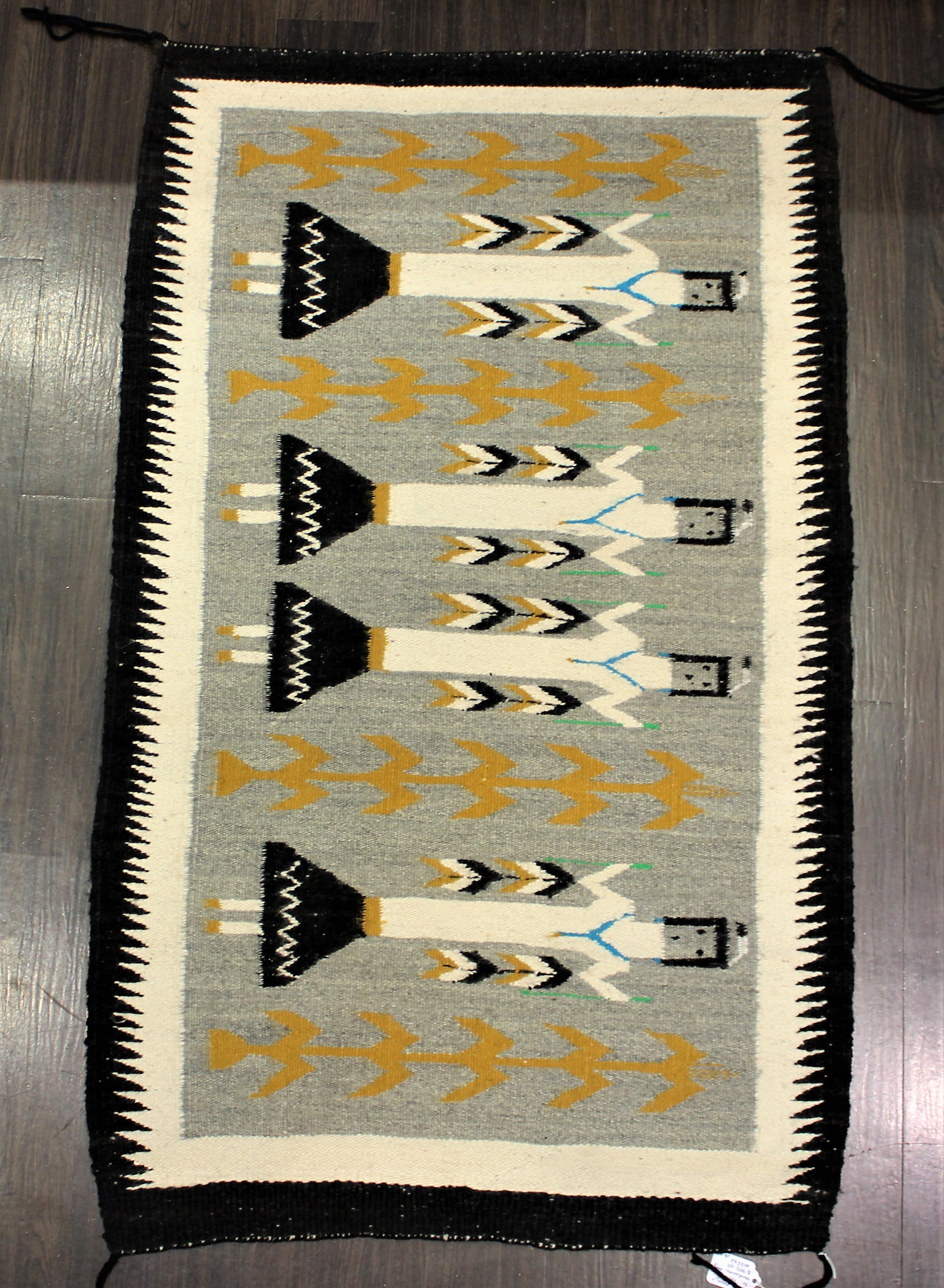 1960s Navajo Yei Pattern Rug