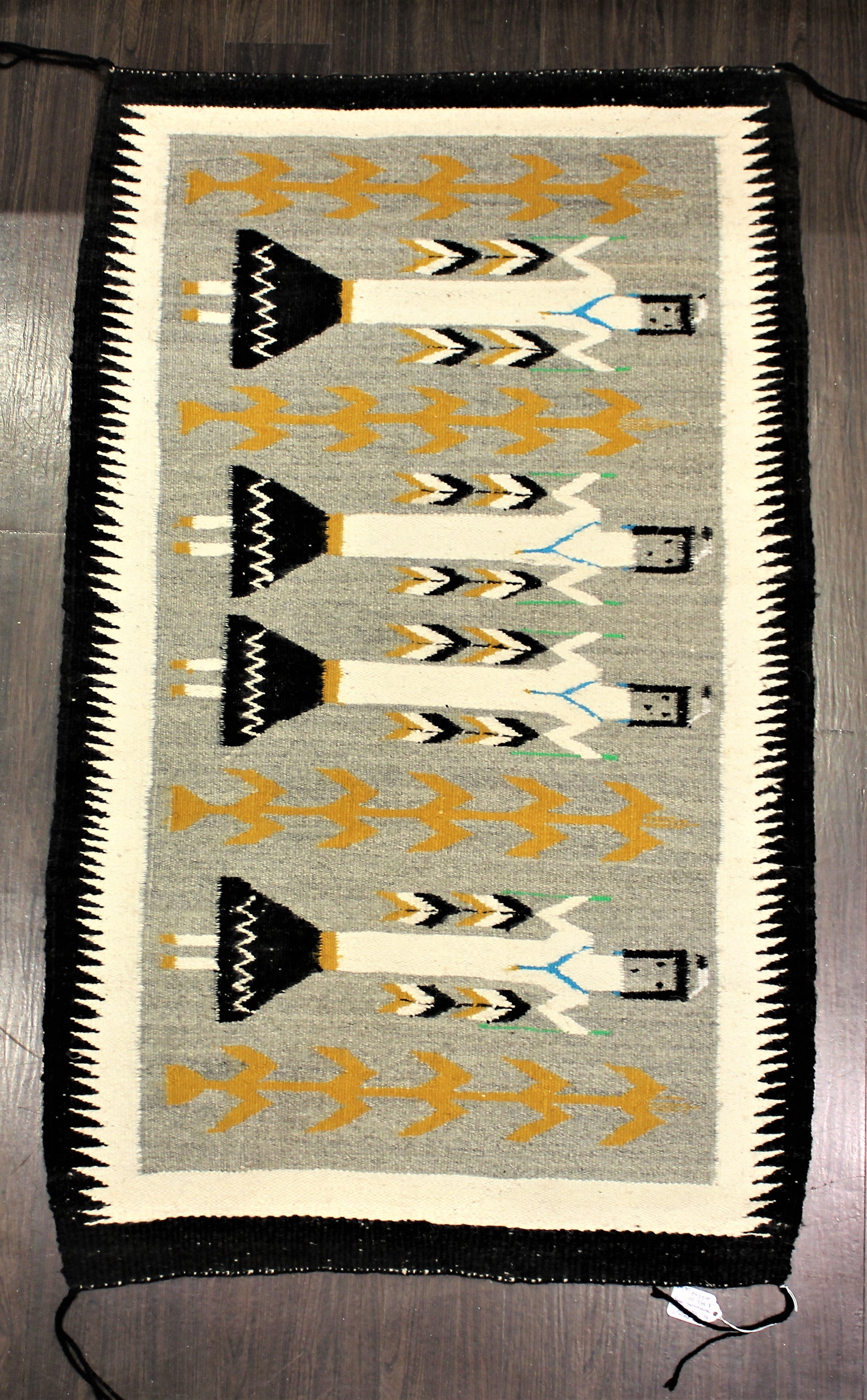 1960s Navajo Yei Pattern Rug