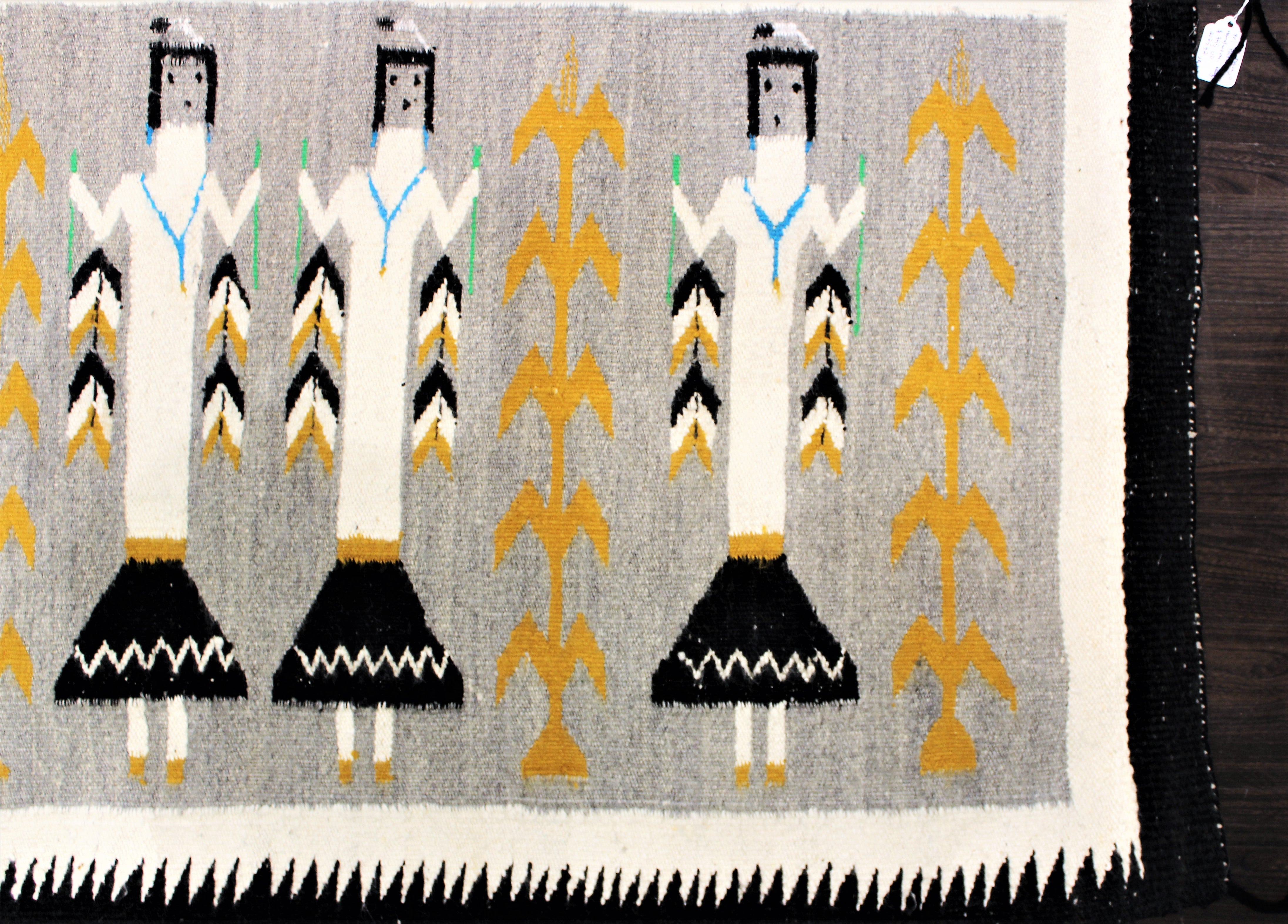 1960s Navajo Yei Pattern Rug