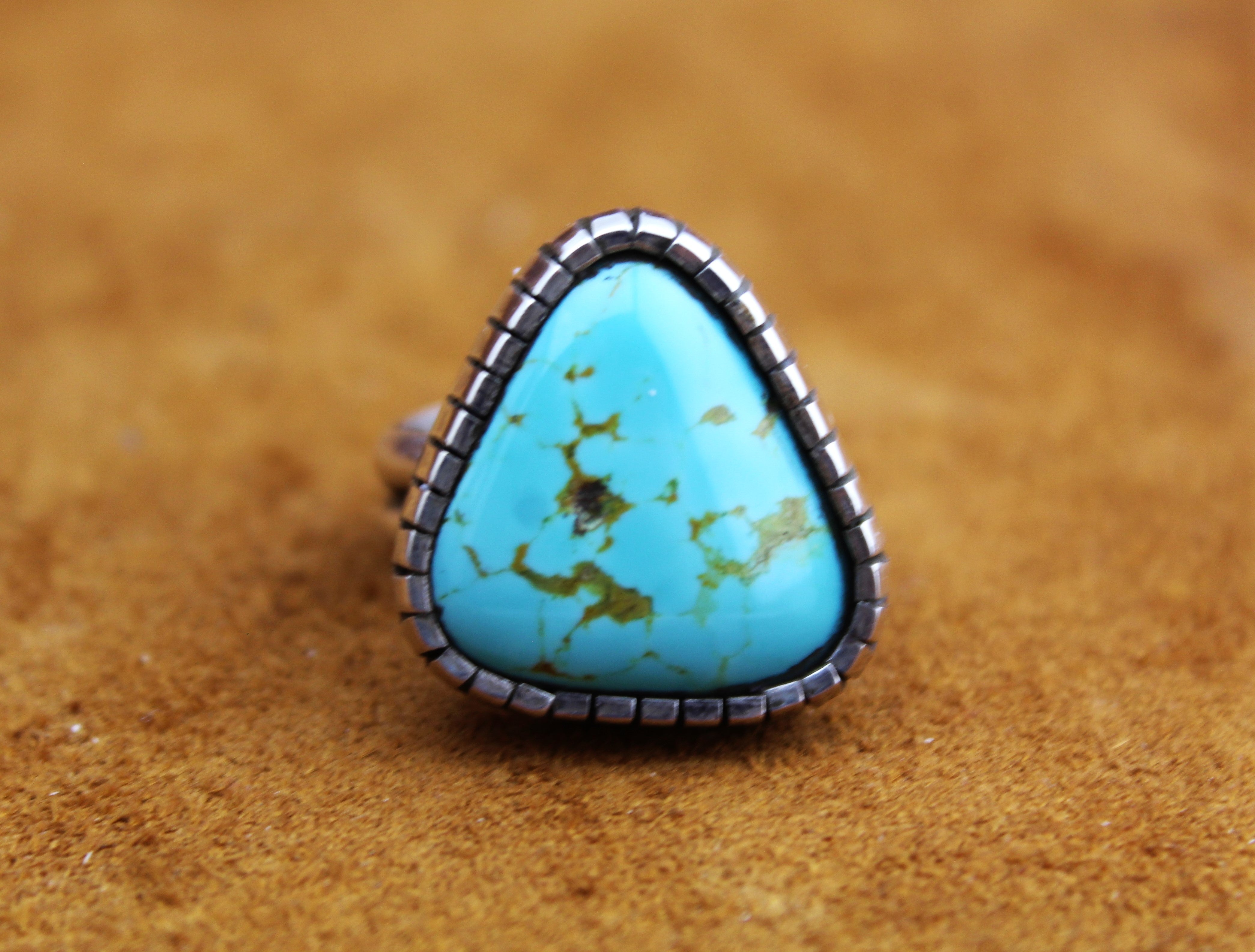 Merlin James Sterling Turquoise Ring