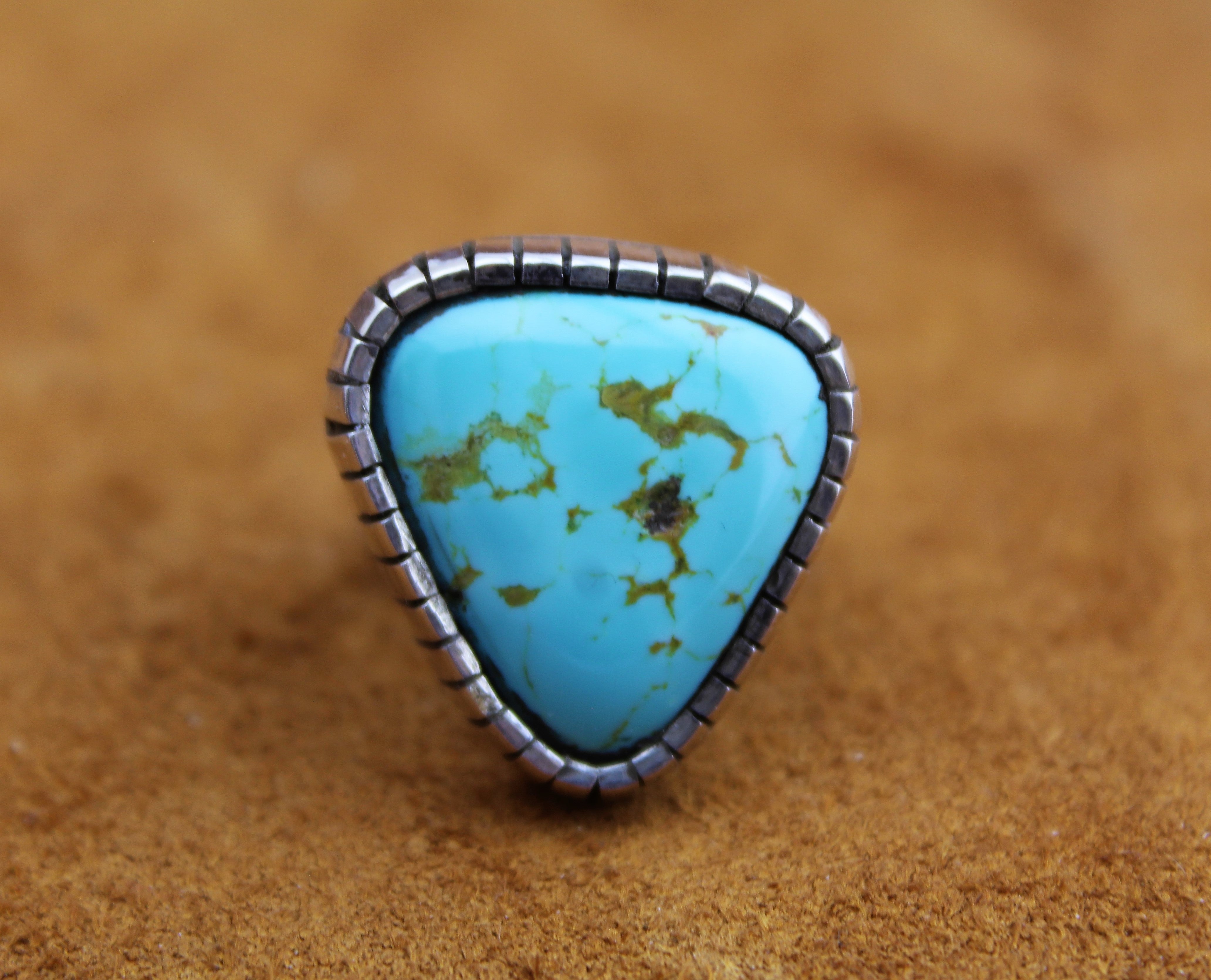 Merlin James Sterling Turquoise Ring