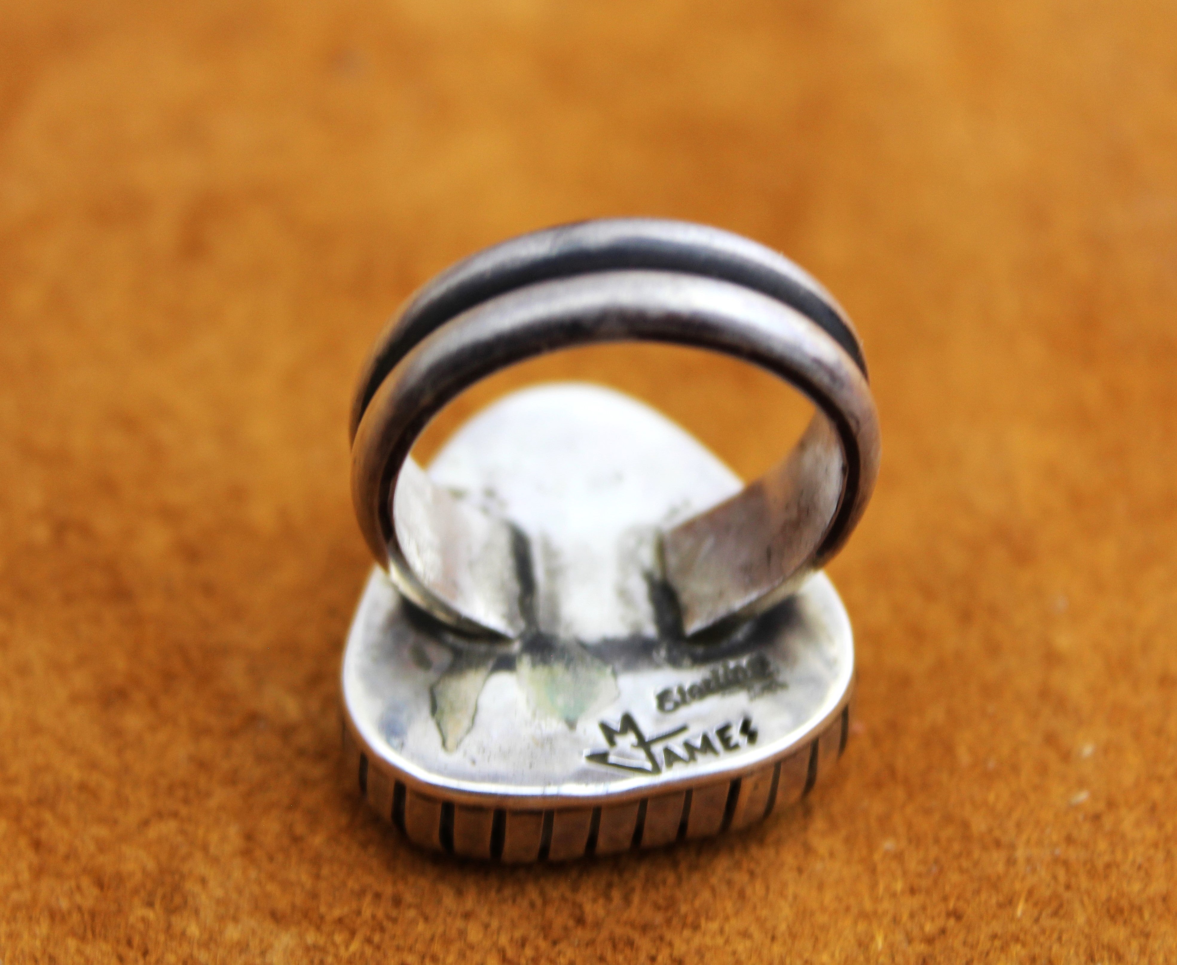 Merlin James Sterling Turquoise Ring