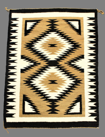 Double Sunrise Pattern Navajo Rug