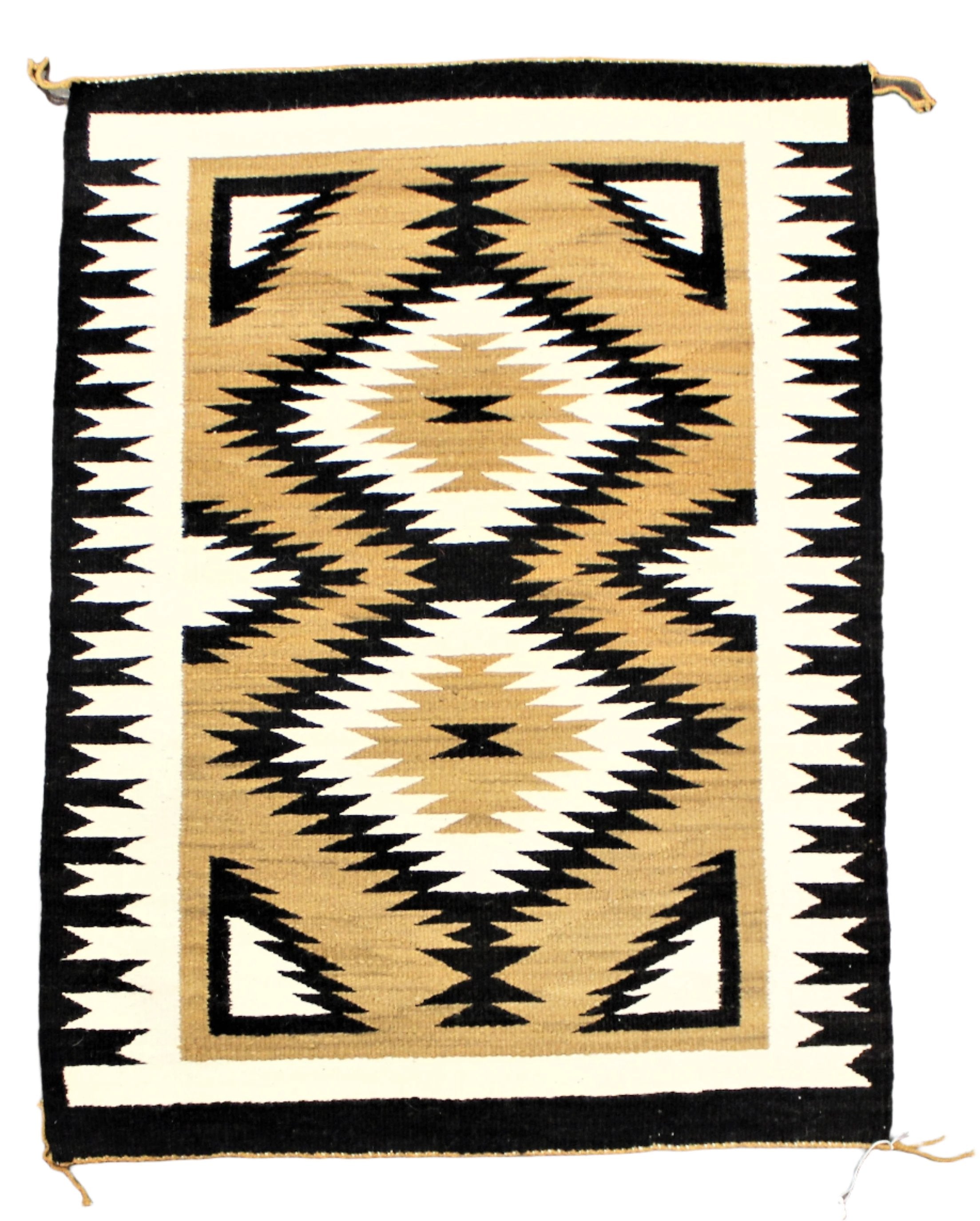 Double Sunrise Pattern Navajo Rug