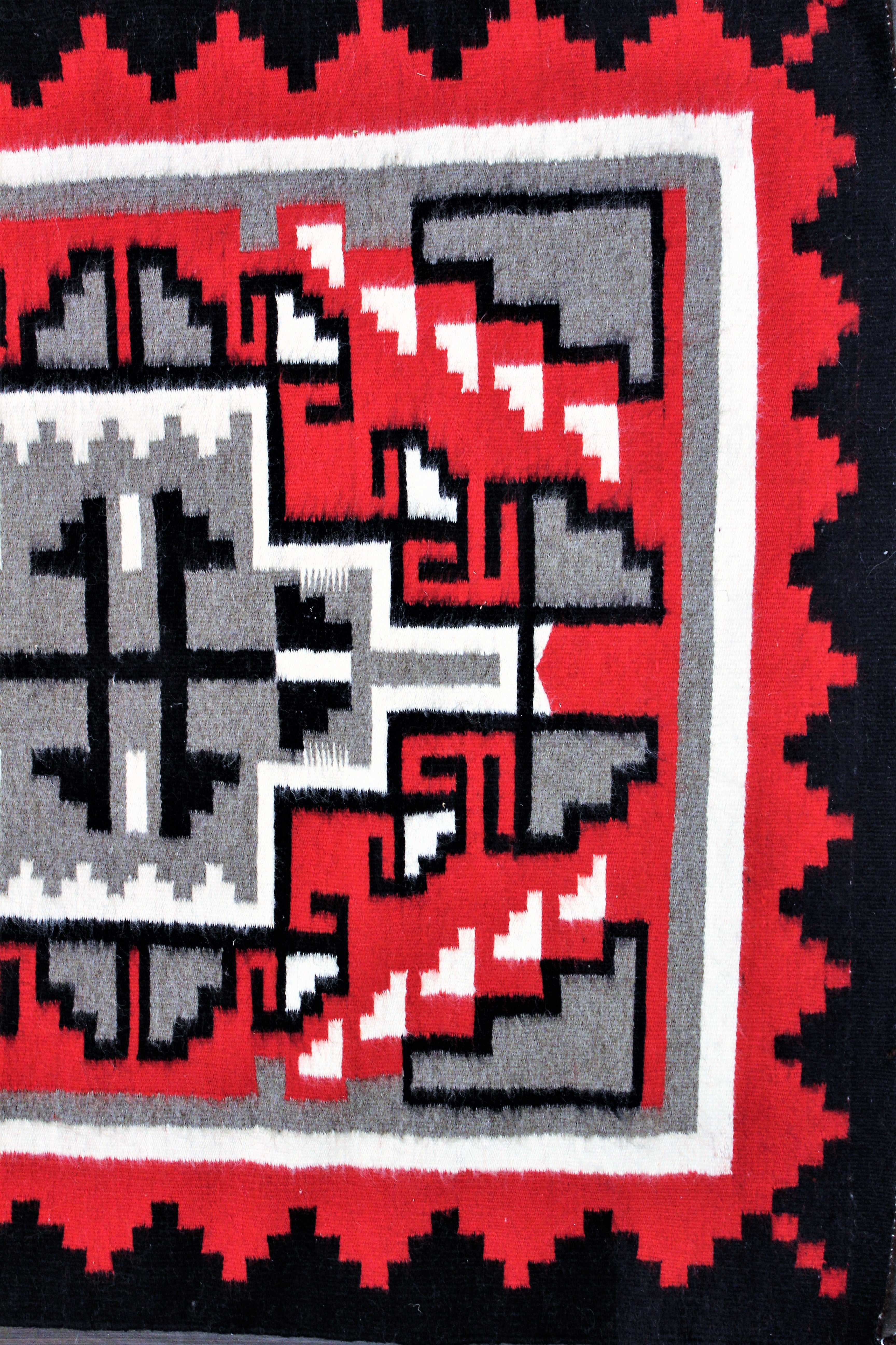 Double Ganado Pattern Navajo Rug