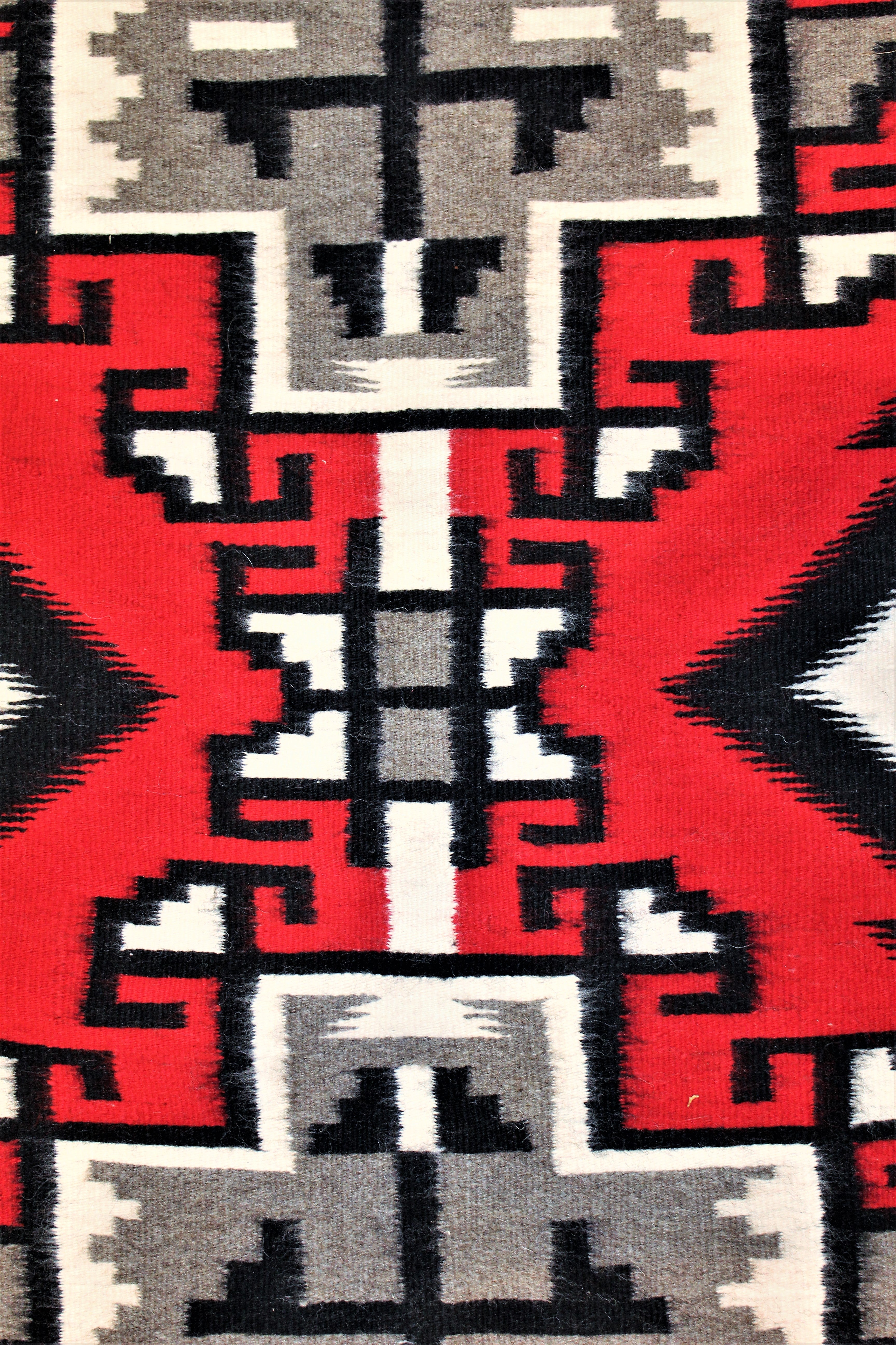 Double Ganado Pattern Navajo Rug