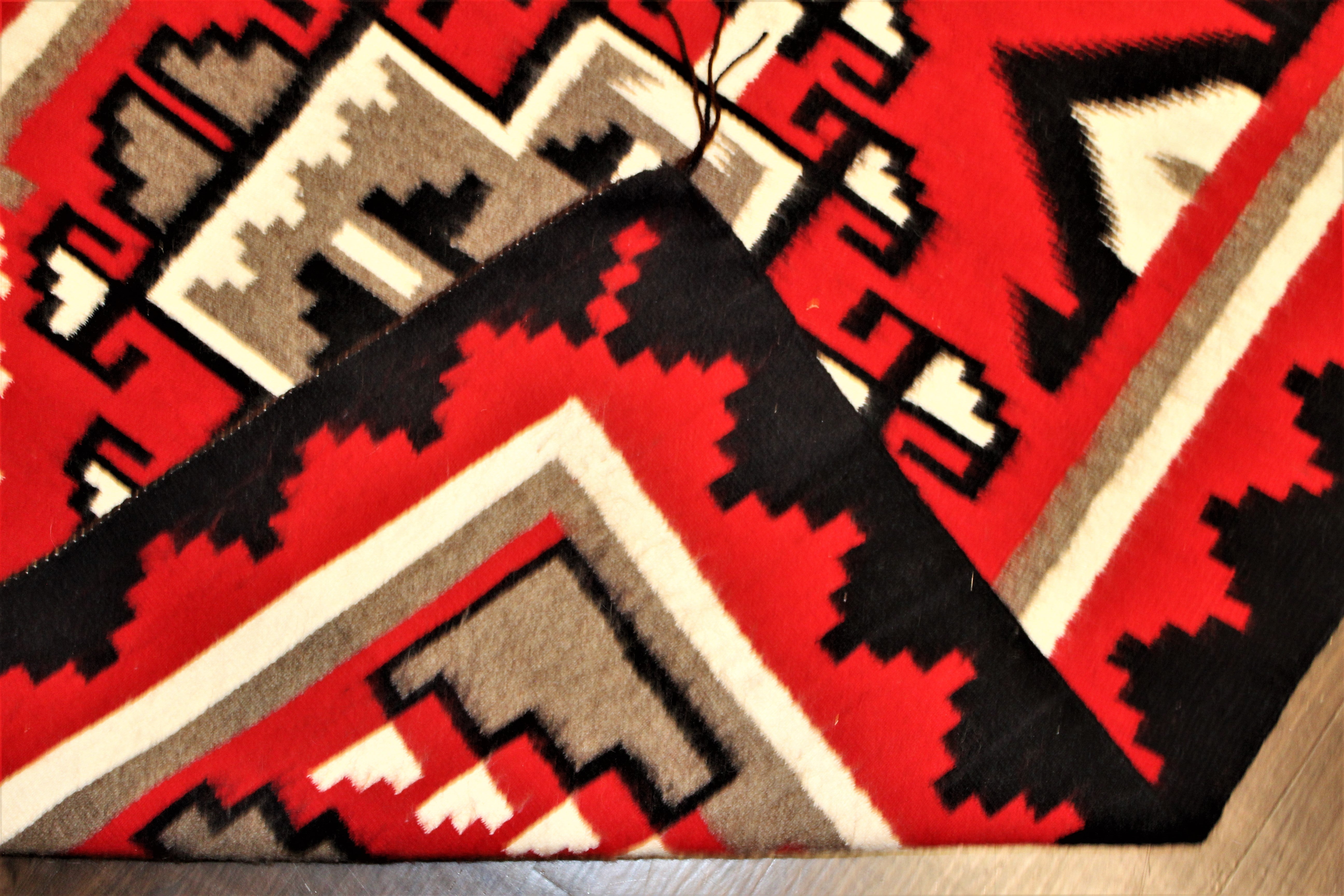 Double Ganado Pattern Navajo Rug