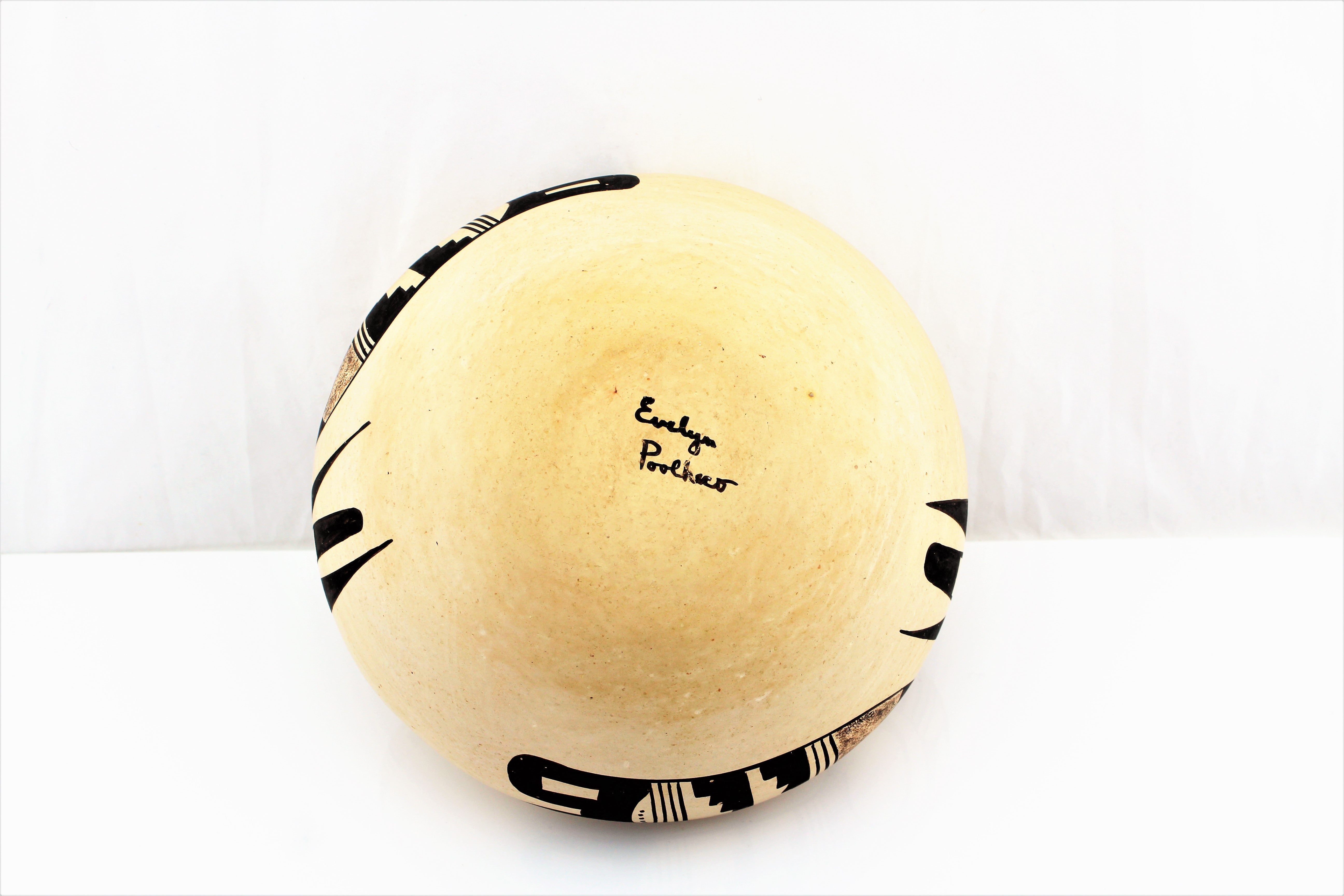 Evelyn Poolheco Hopi Tewa Pottery Bowl