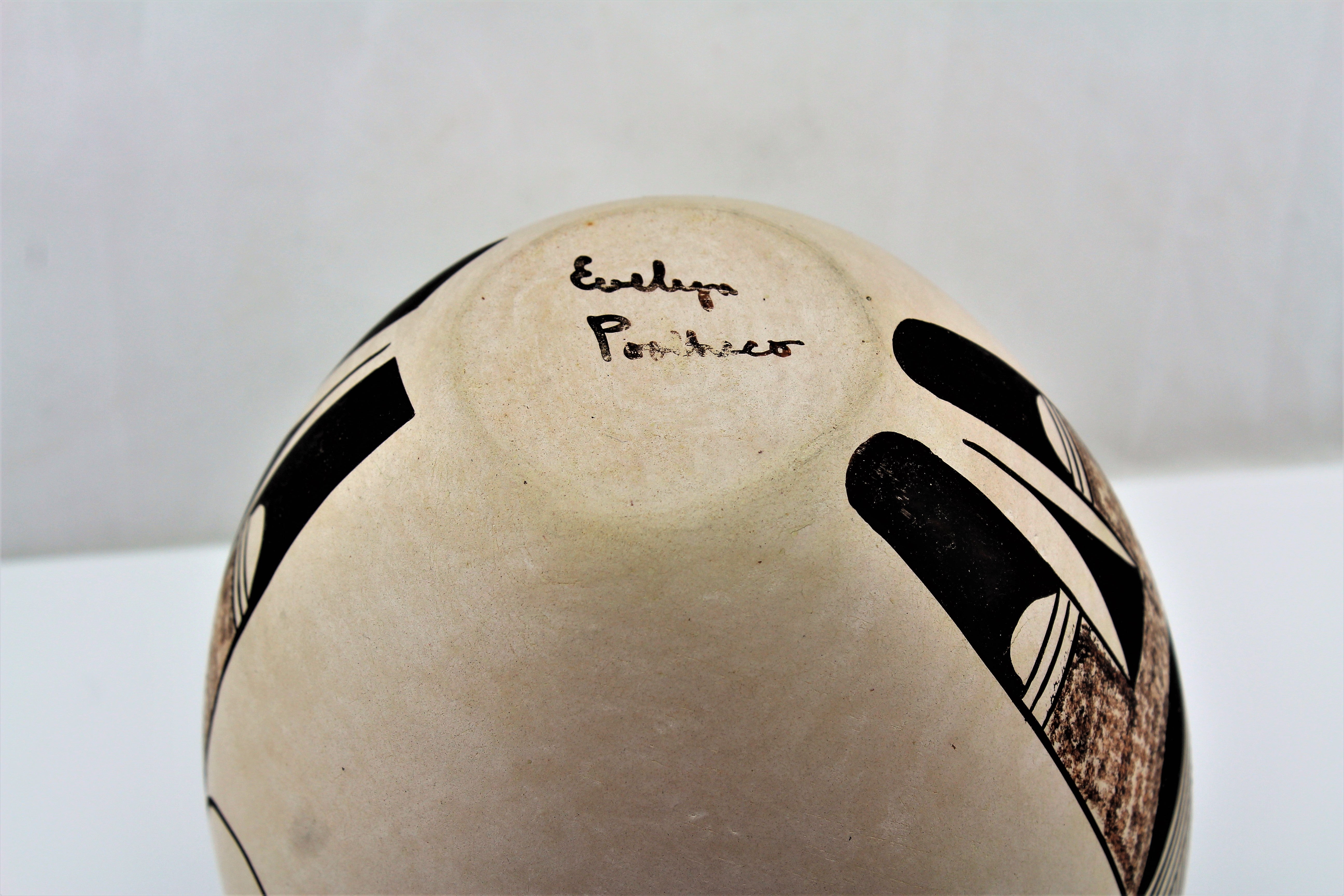 Evelyn Poolheco Hopi Tewa Pottery Bowl