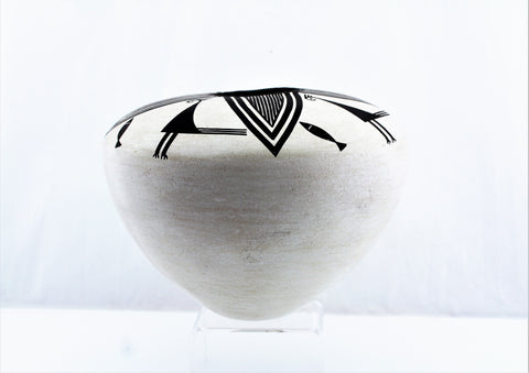 Sarah Garcia 1970s Acoma Pottery Bowl