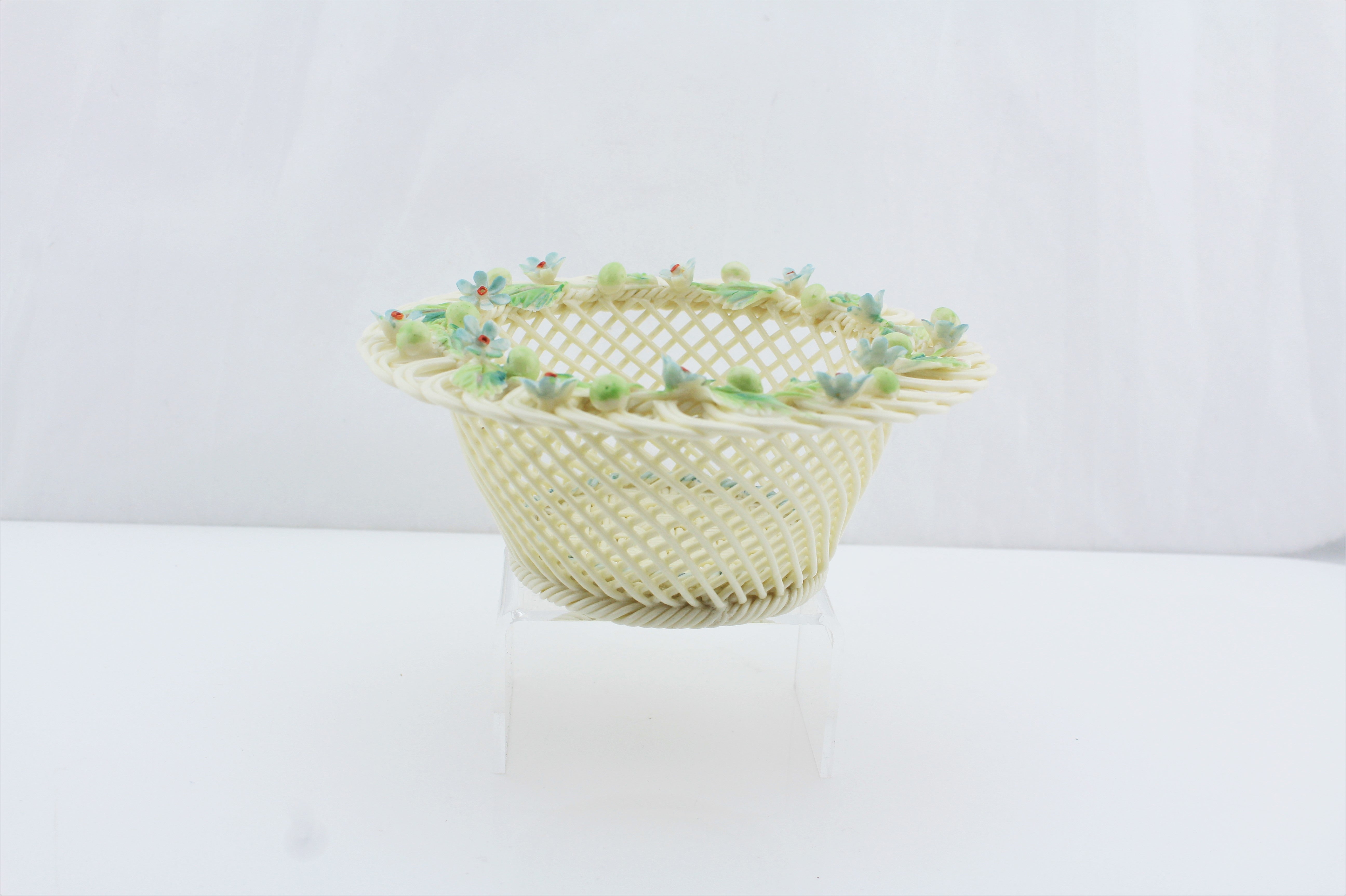 Belleek Porcelain Lace Basket