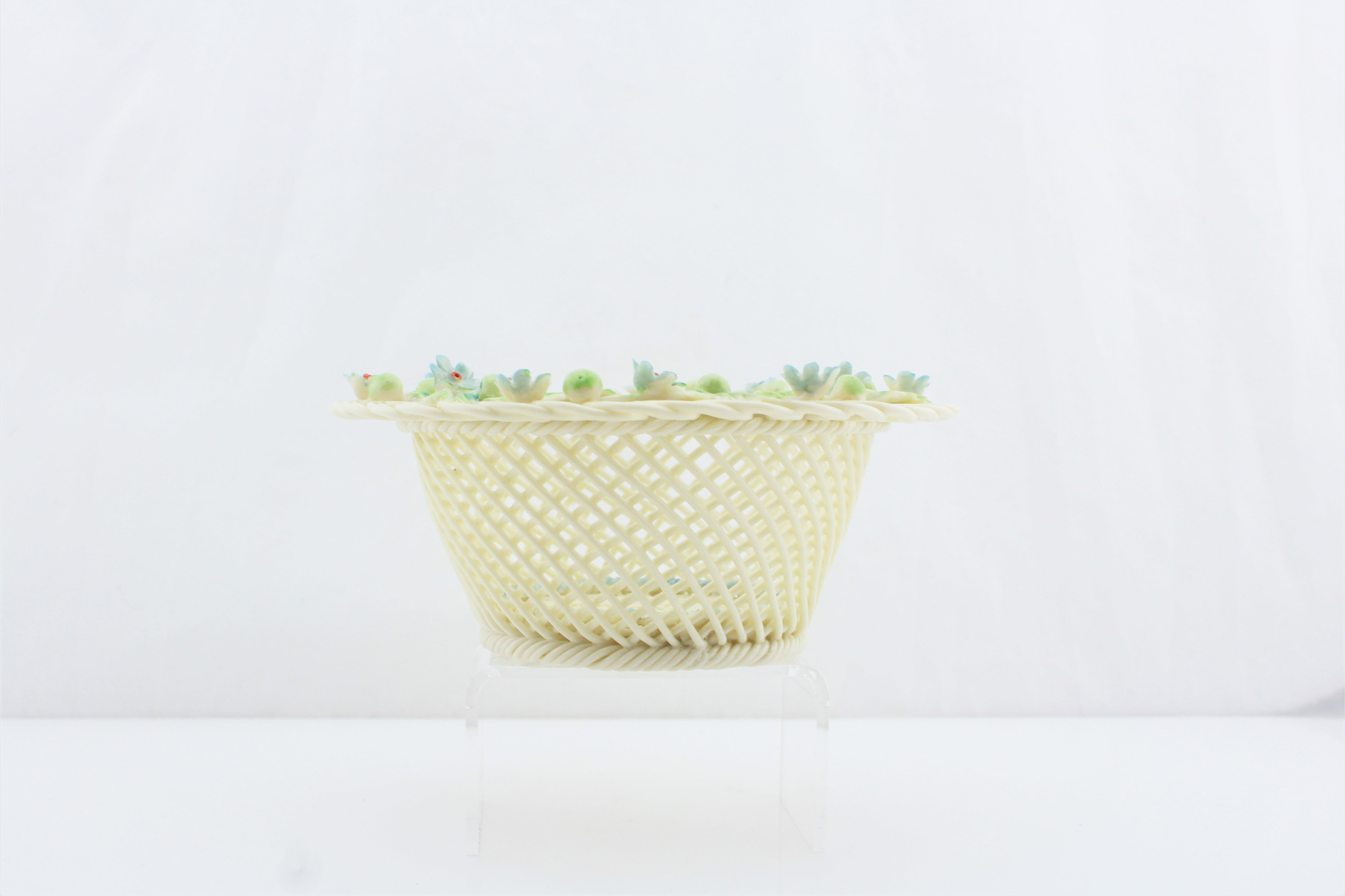 Belleek Porcelain Lace Basket
