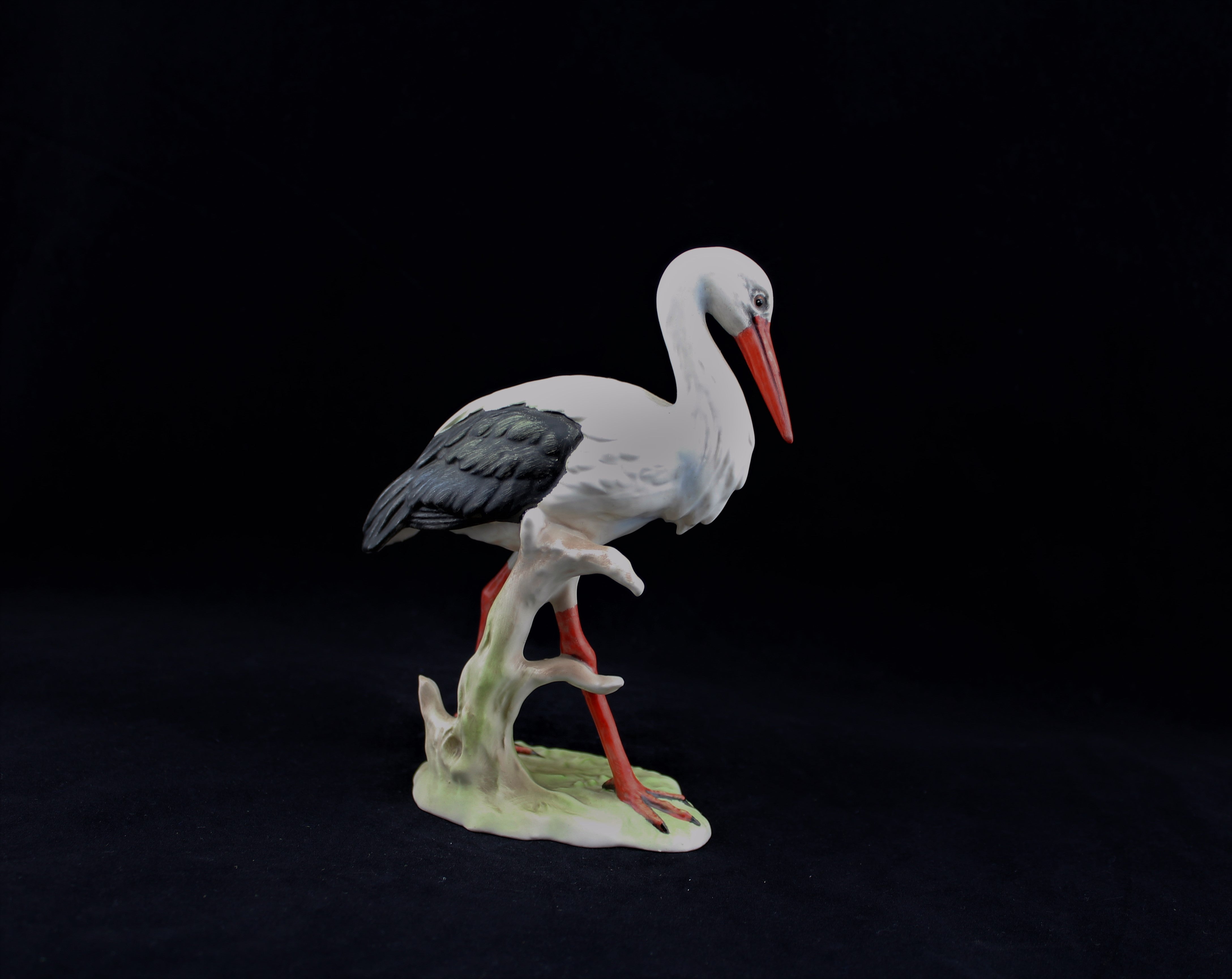 Goebel Bisque Porcelain White Stork