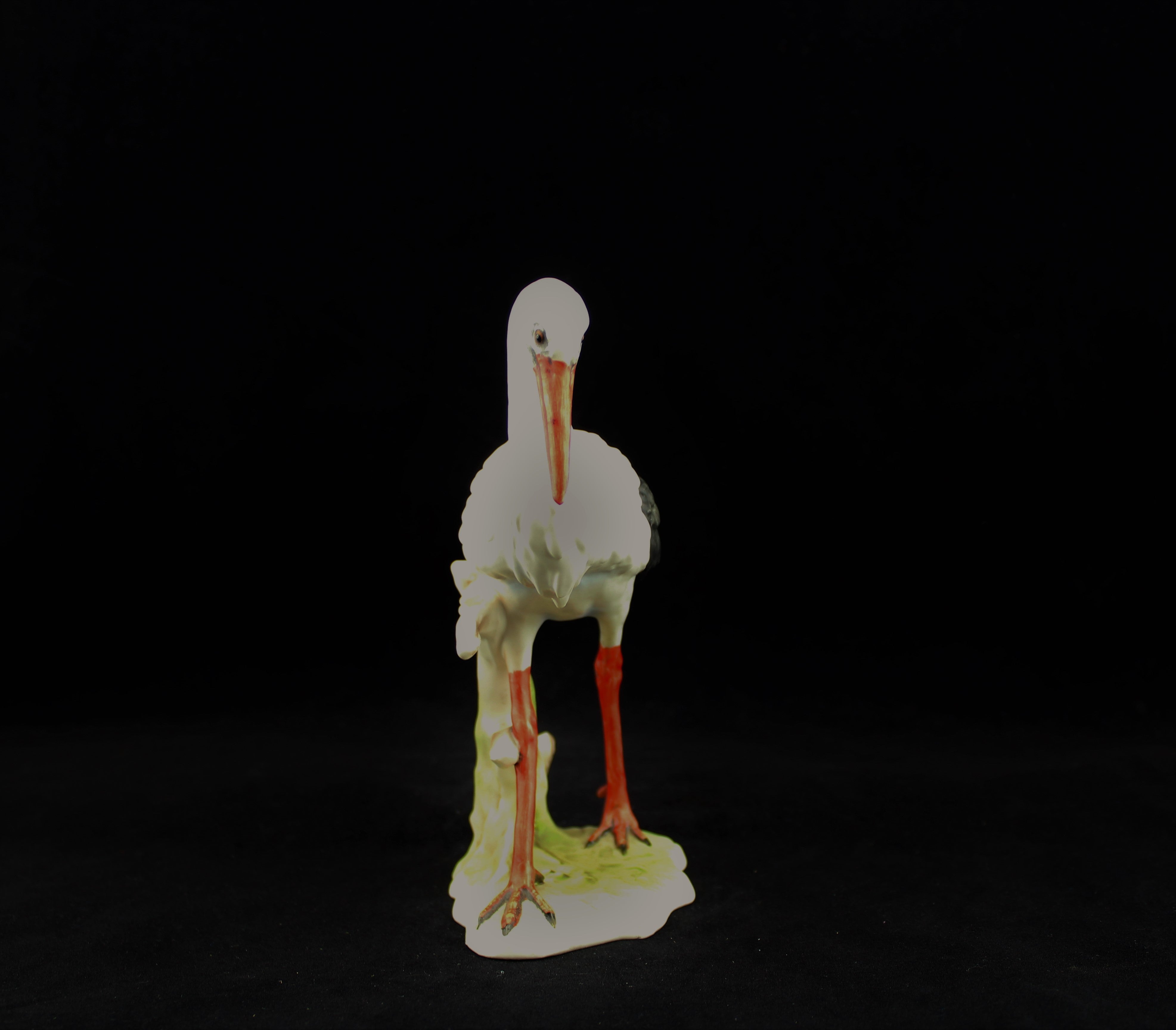 Goebel Bisque Porcelain White Stork