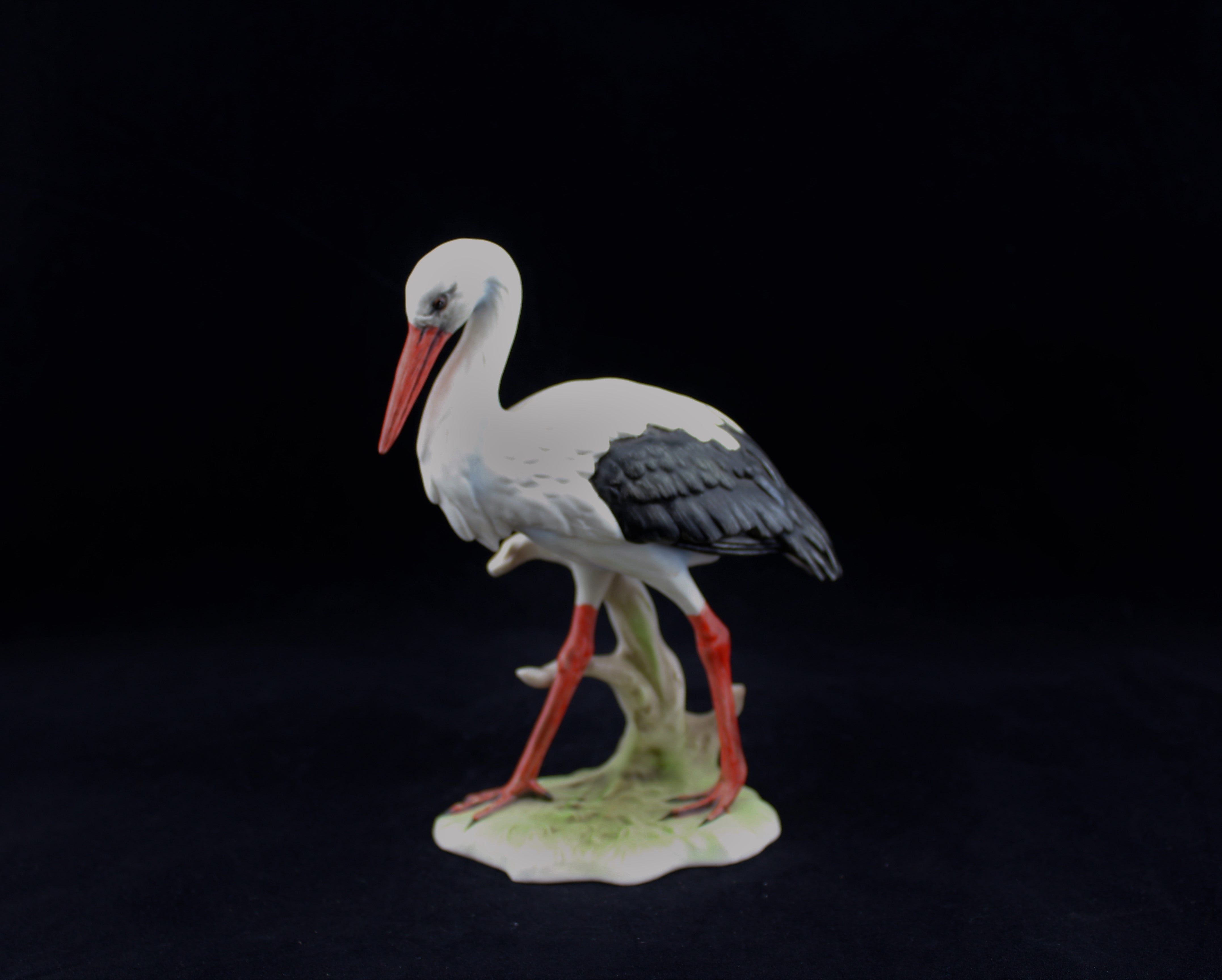 Goebel Bisque Porcelain White Stork